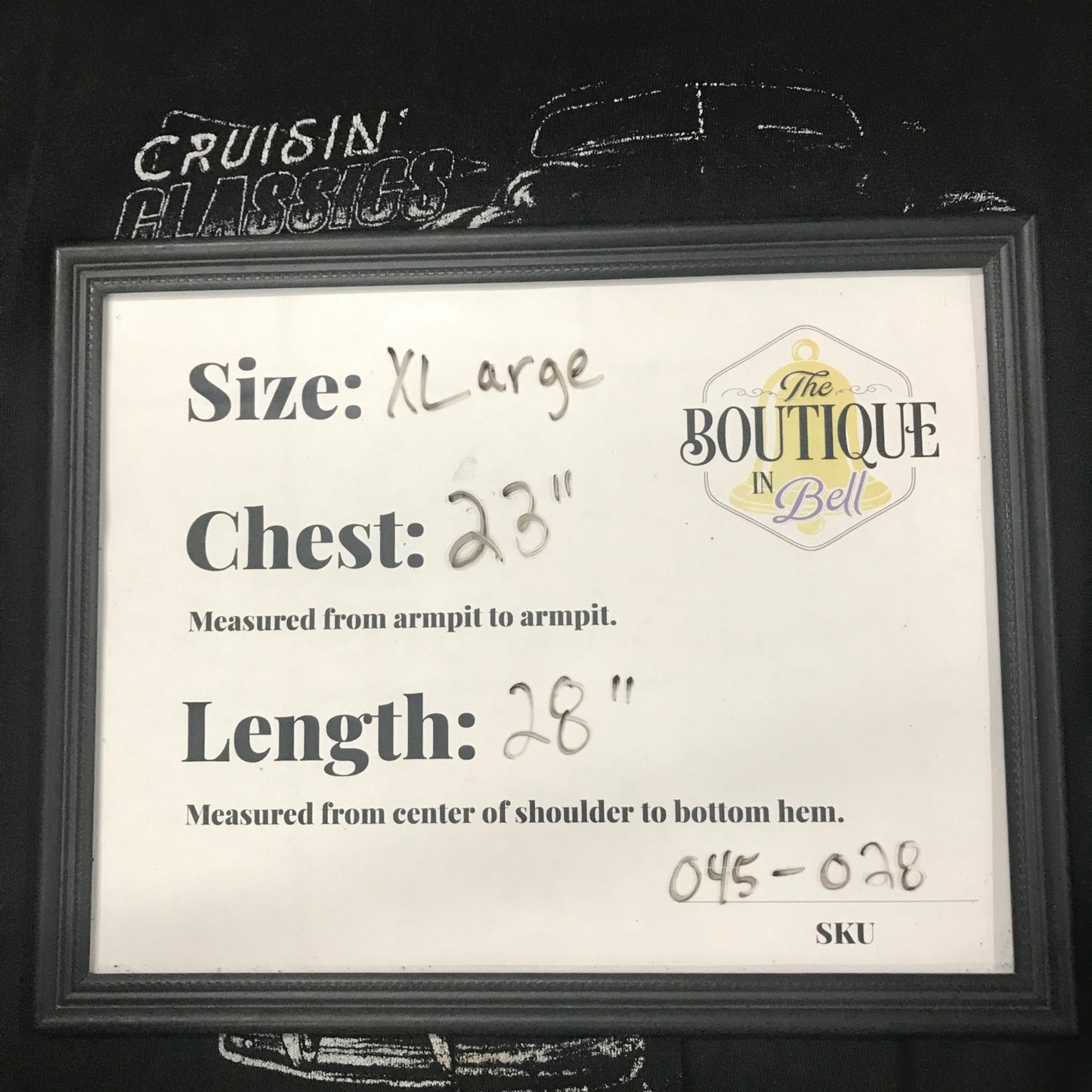 Vtg Cruisin Classics Tshirt All Sport XL Black Muscle Car Enthusiast Hot Rod