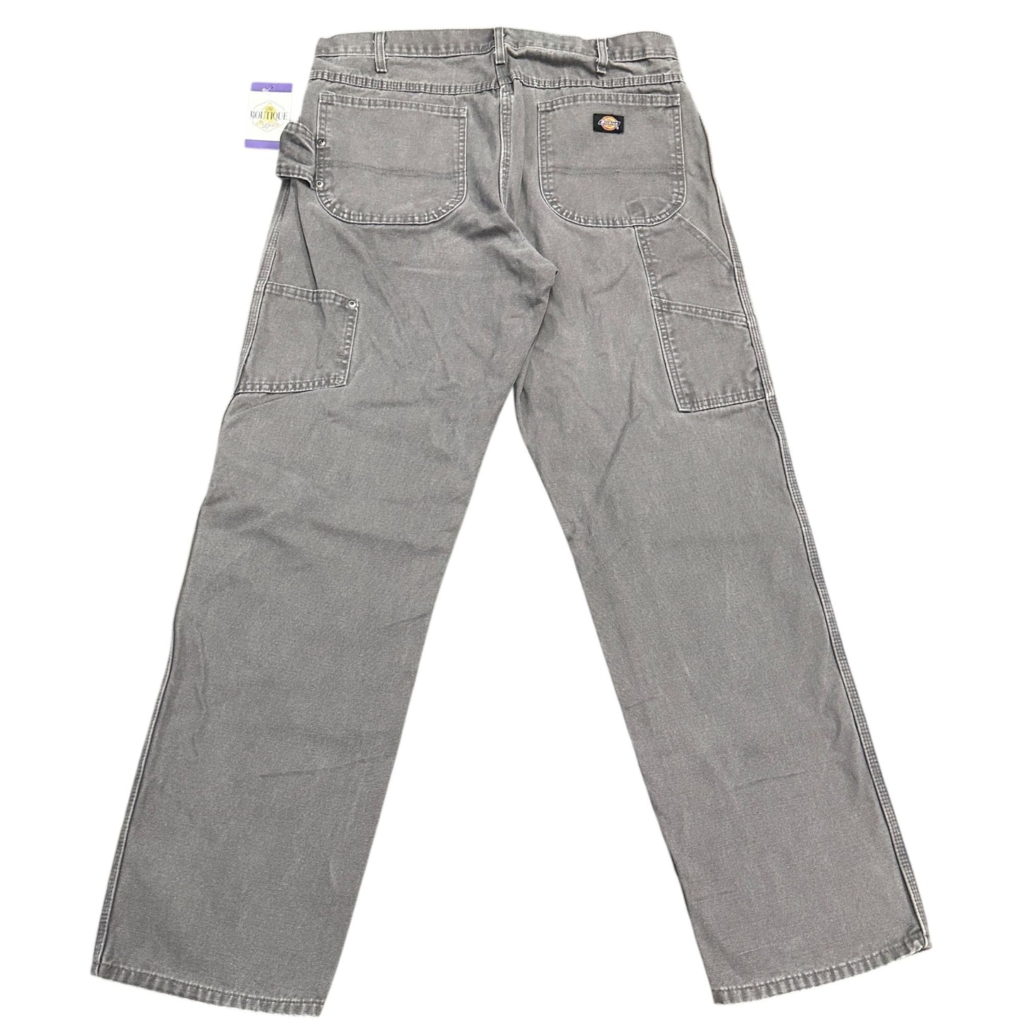 Dickies Carpenter Pants Gray Mens 36X34 Duck Canvas Workwear Normcore Rugged