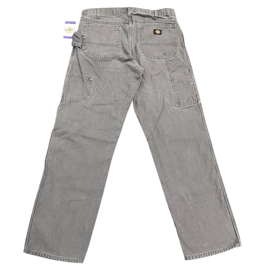 Dickies Carpenter Pants Gray Mens 36X34 Duck Canvas Workwear Normcore Rugged