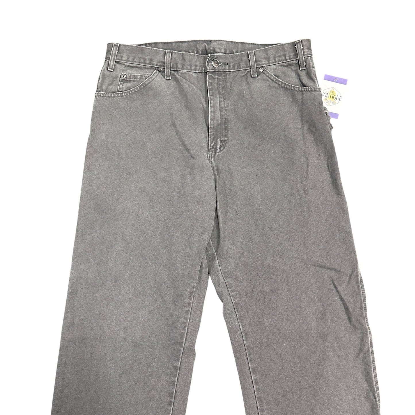 Dickies Carpenter Pants Gray Mens 36X34 Duck Canvas Workwear Normcore Rugged