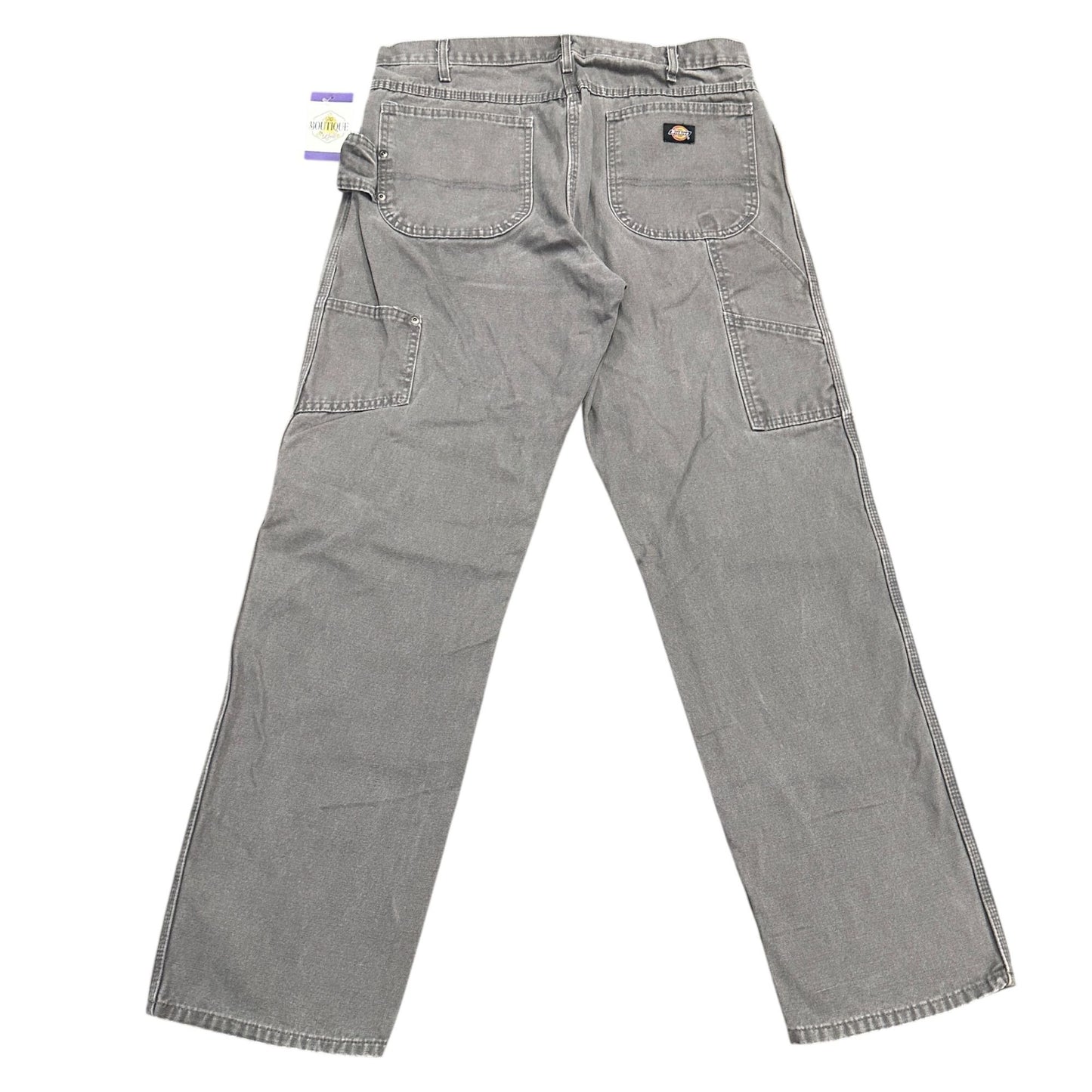 Dickies Carpenter Pants Gray Mens 36X34 Duck Canvas Workwear Normcore Rugged