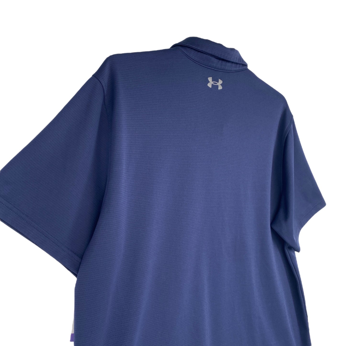 Under Armour Mens 2XLT Navy Golf Polo Shirt Performance Short Sleeve Stretch