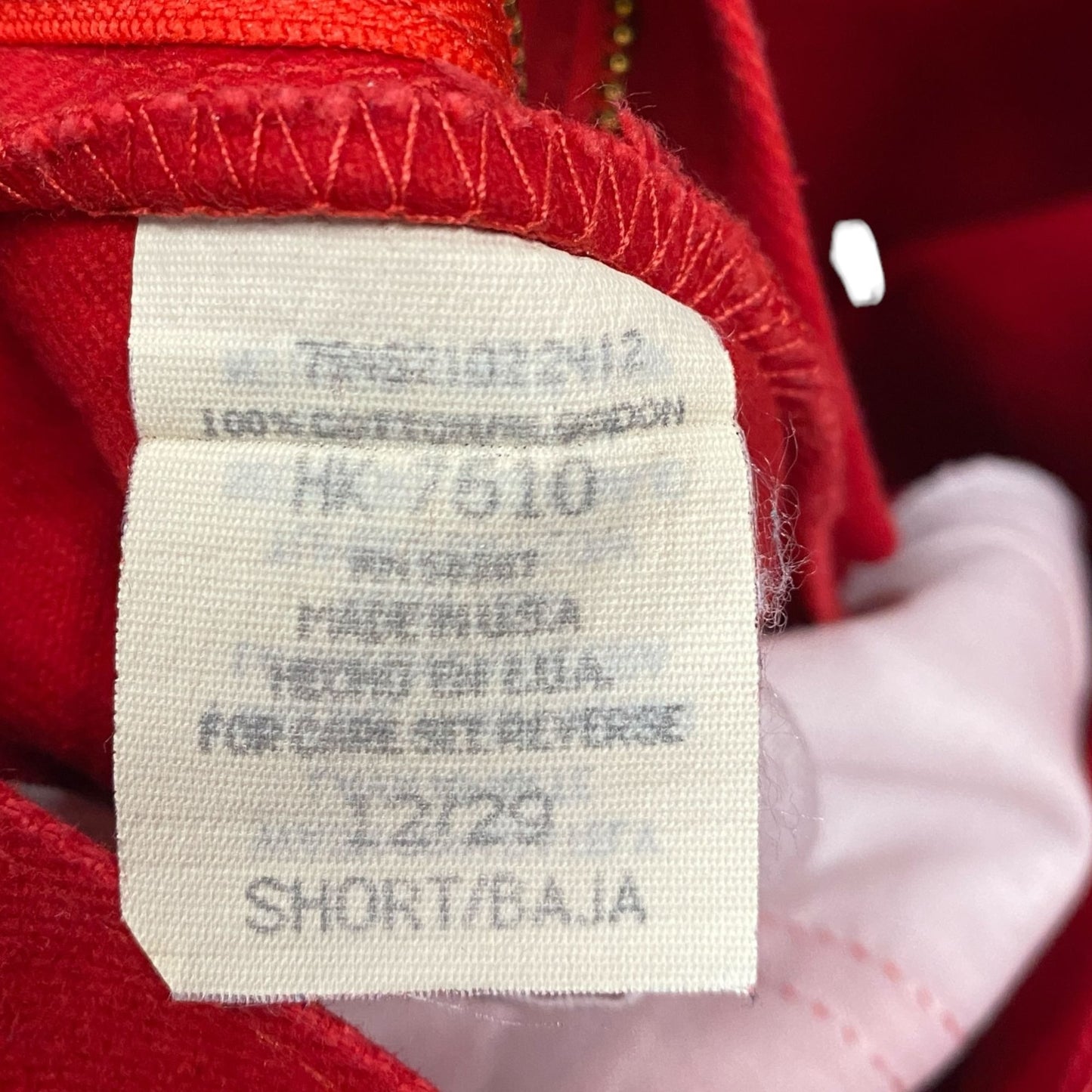 Vtg 90s Faded Glory Mom Jeans Red 12 Short High Rise Tapered Leg Preppy Colorful