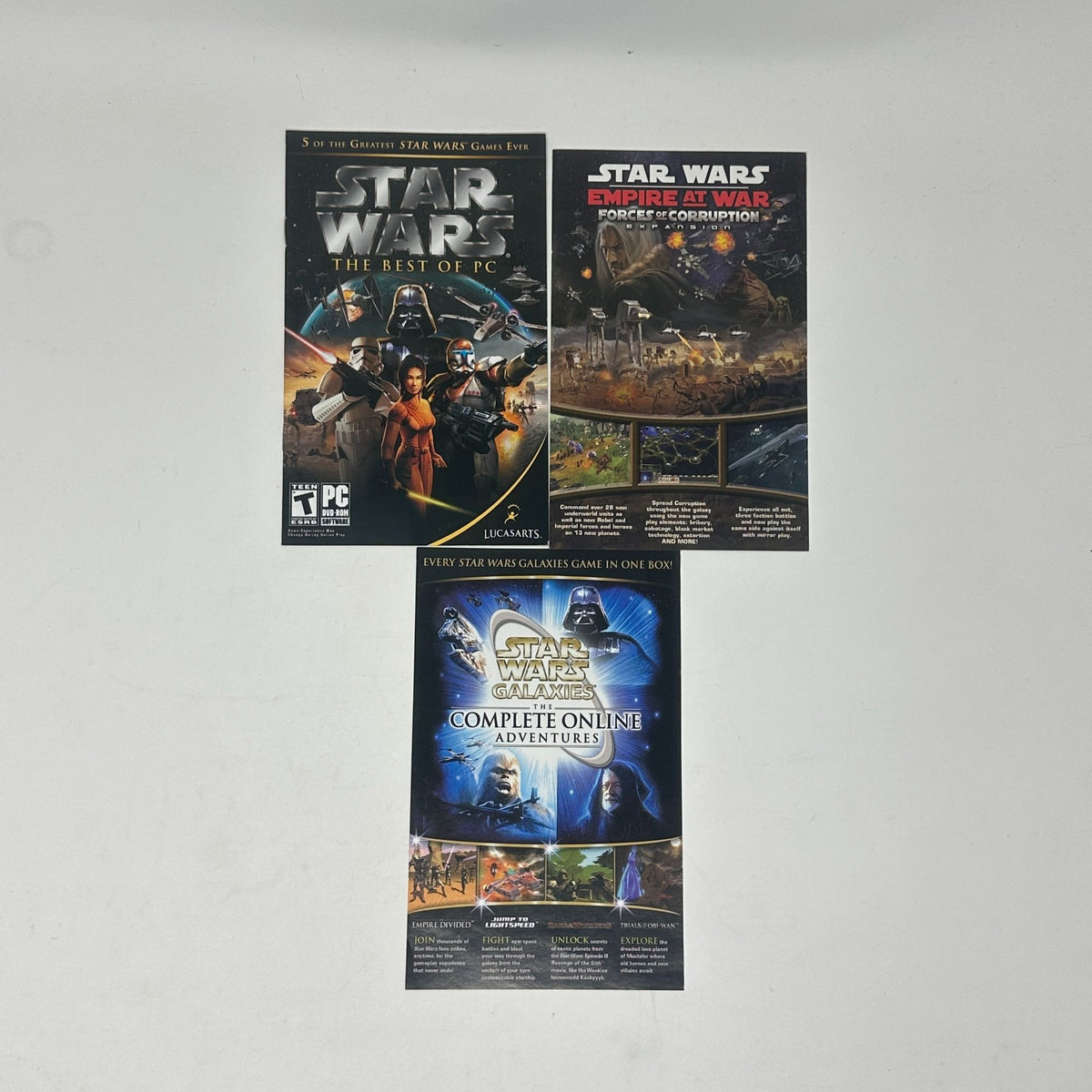 Star Wars: The Best Of PC - 5 Classic Games Collection DVD-ROM LucasArts 2006 Teen Rated