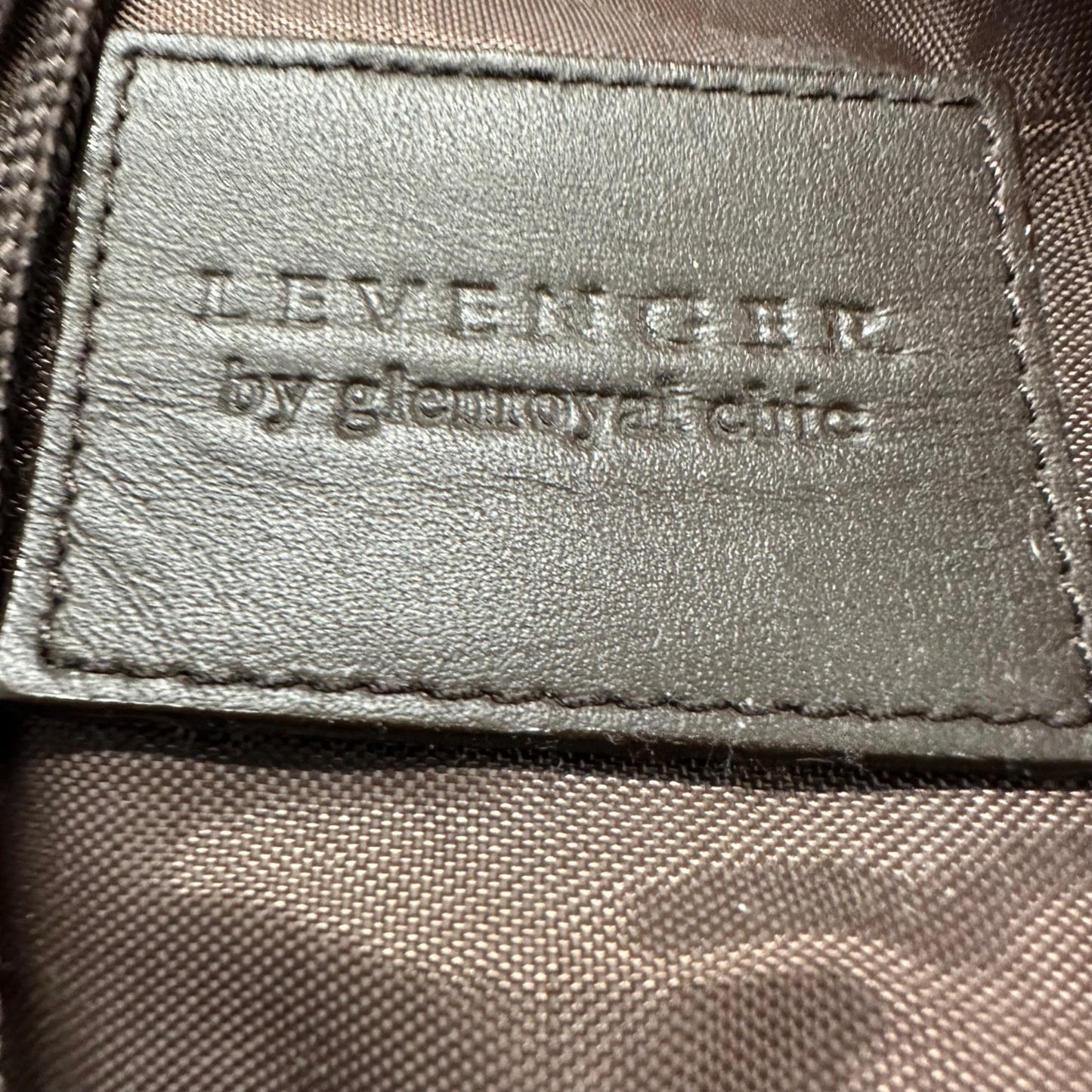 Levenger Glenroyal Chic Backpack Brown Nylon Packable Lightweight Compact Travel