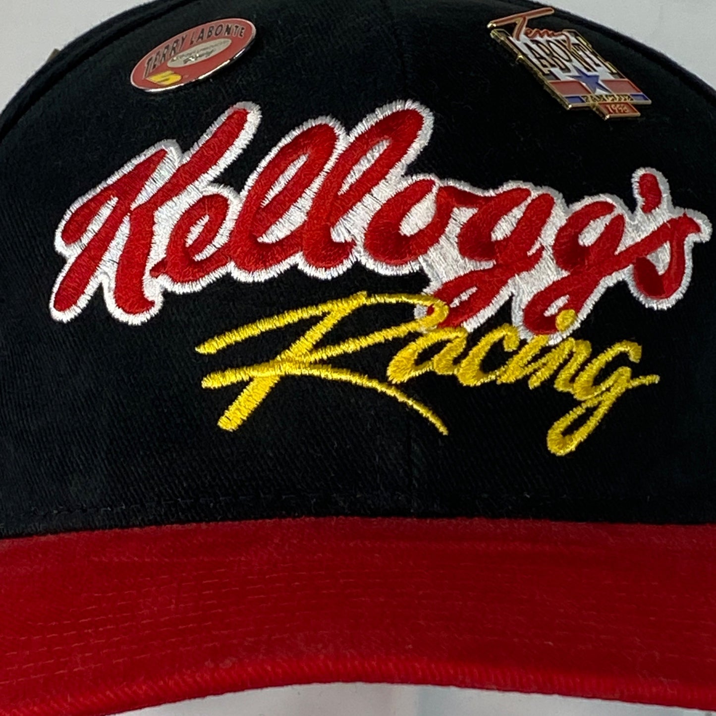 Vtg Terry Labonte #5 Kelloggs NASCAR Racing Hat w/ Collectors Pins 1999 Fan Club