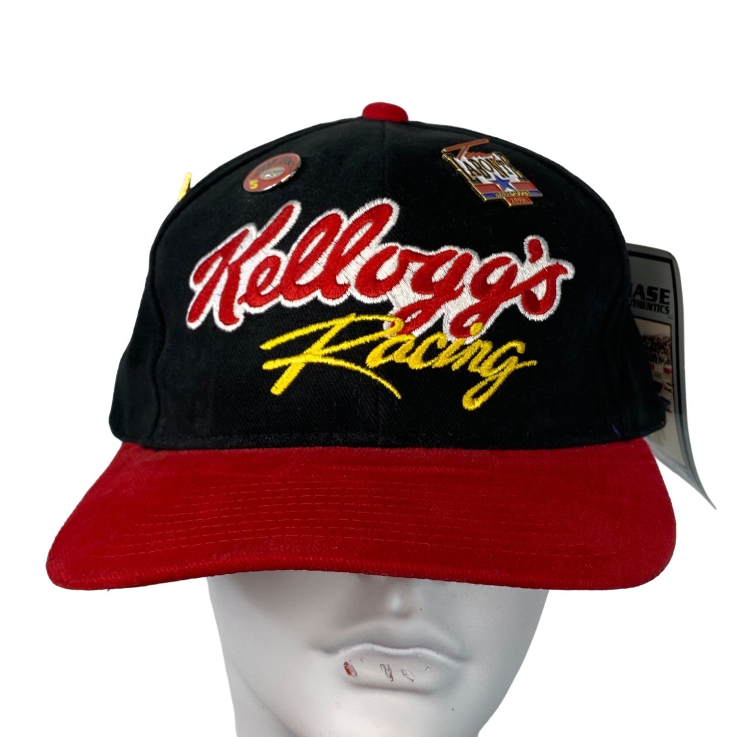 Vtg Terry Labonte #5 Kelloggs NASCAR Racing Hat w/ Collectors Pins 1999 Fan Club