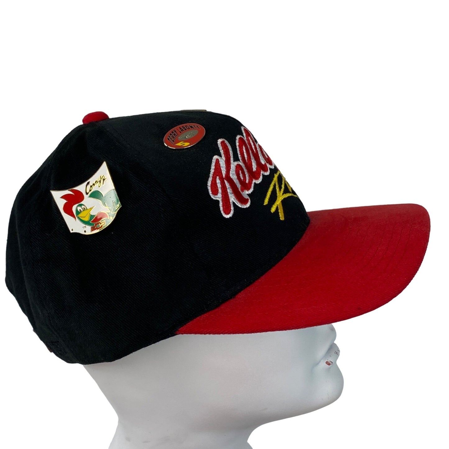 Vtg Terry Labonte #5 Kelloggs NASCAR Racing Hat w/ Collectors Pins 1999 Fan Club