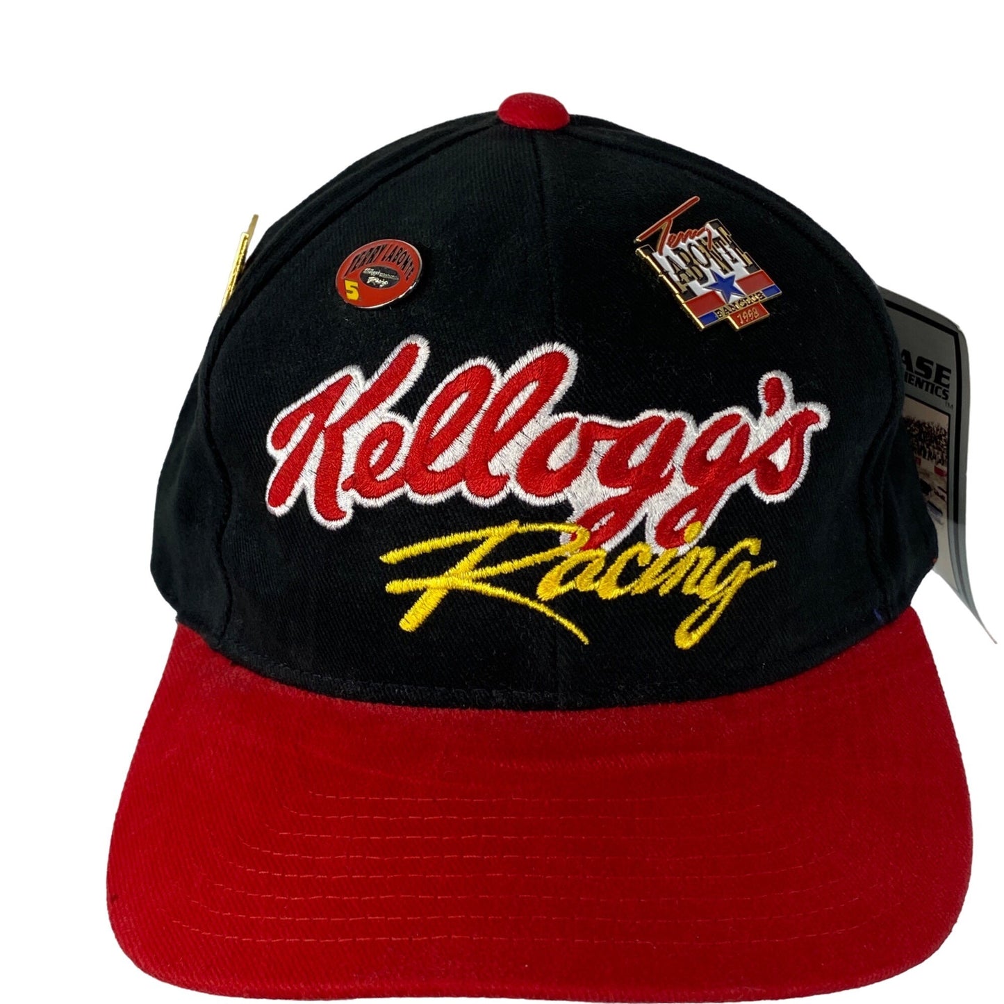 Vtg Terry Labonte #5 Kelloggs NASCAR Racing Hat w/ Collectors Pins 1999 Fan Club