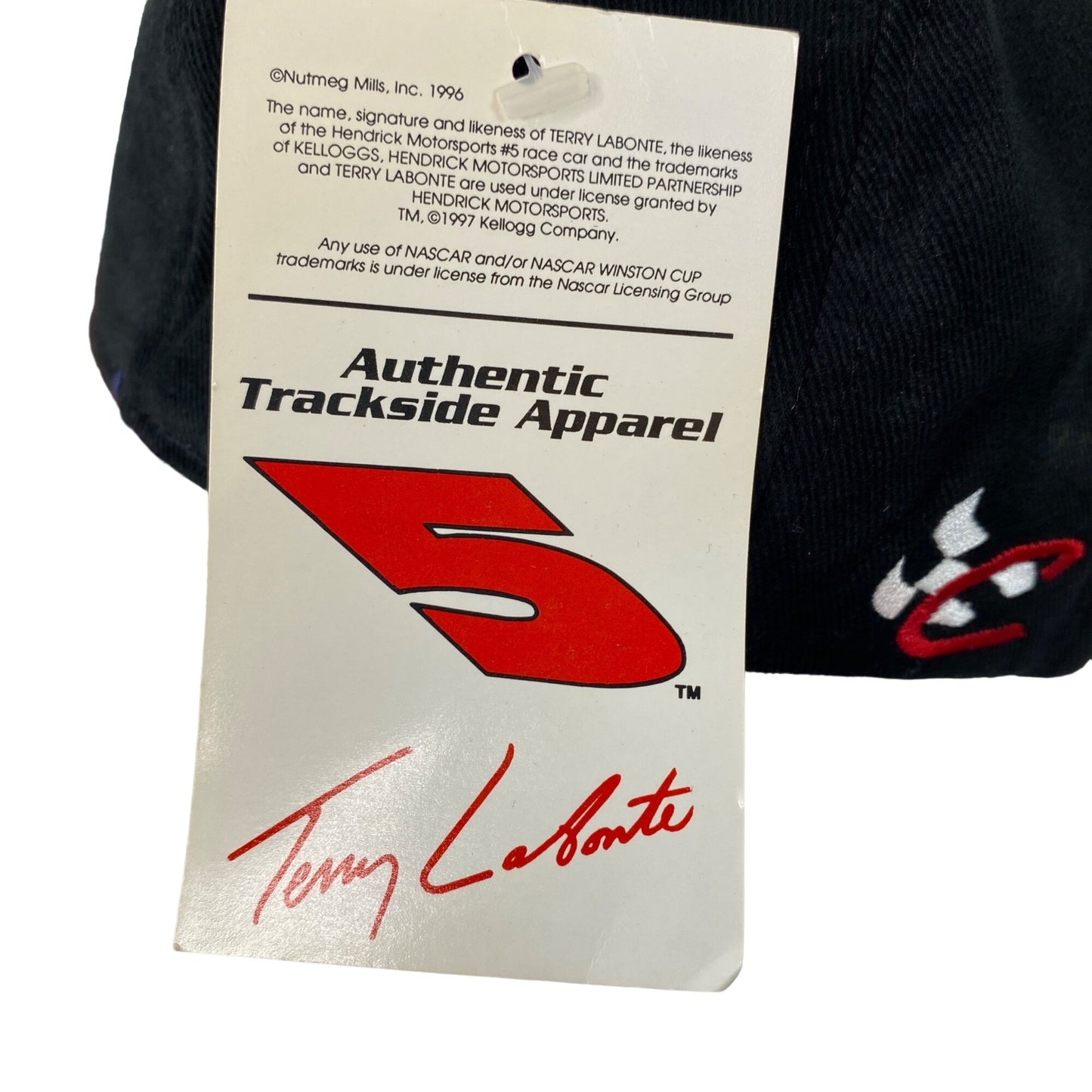 Vtg Terry Labonte #5 Kelloggs NASCAR Racing Hat w/ Collectors Pins 1999 Fan Club