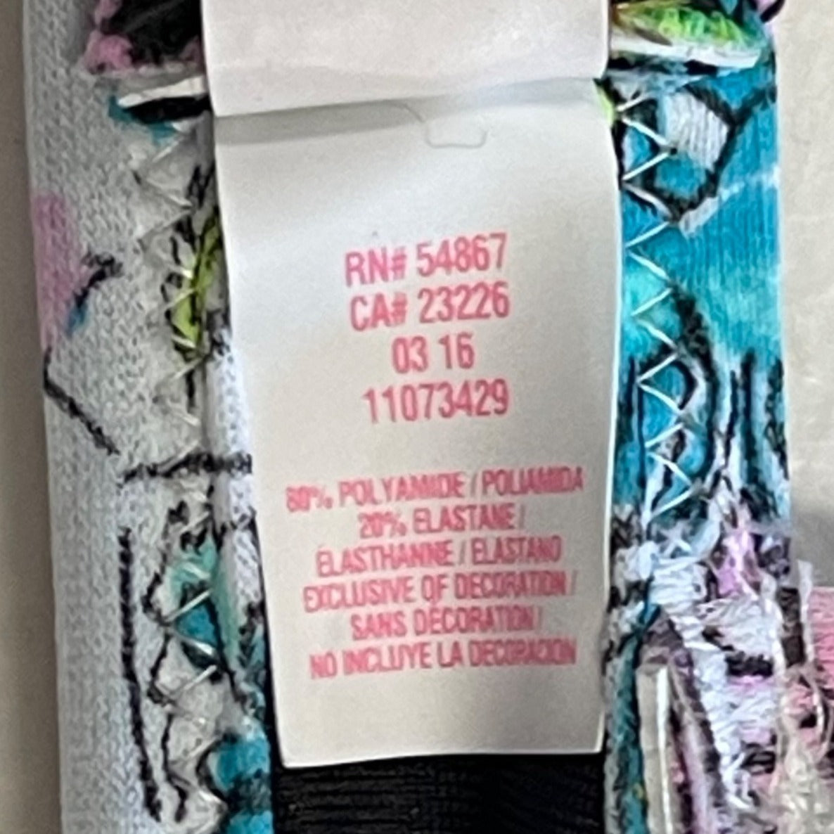 Victorias Secret 34C The Fabulous Push Up Bali Bikini Top Embroidered Sequin