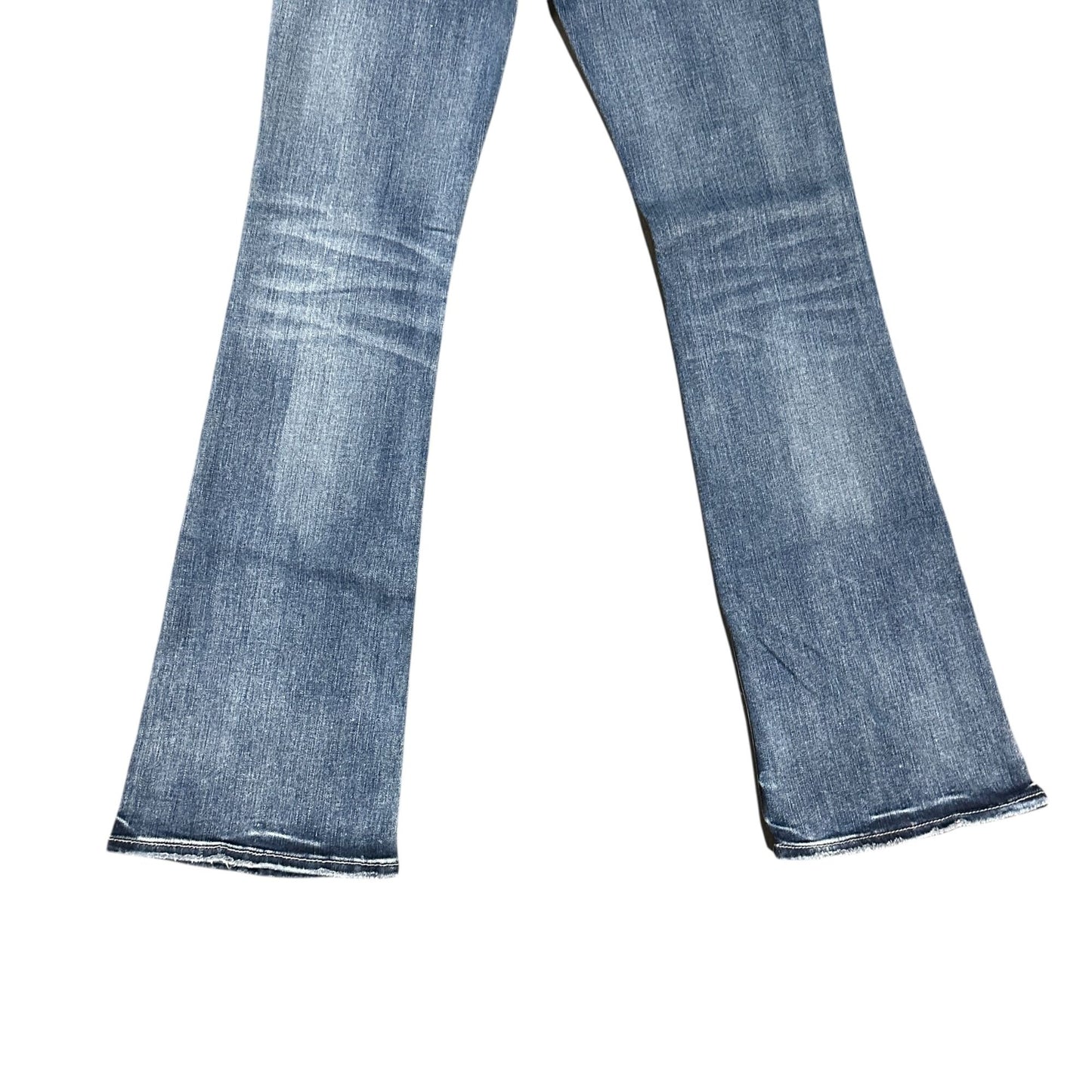 Silver Jeans Avery Bootcut Mid Rise Jeans Distressed Thick Stitch Womens 29X34.5