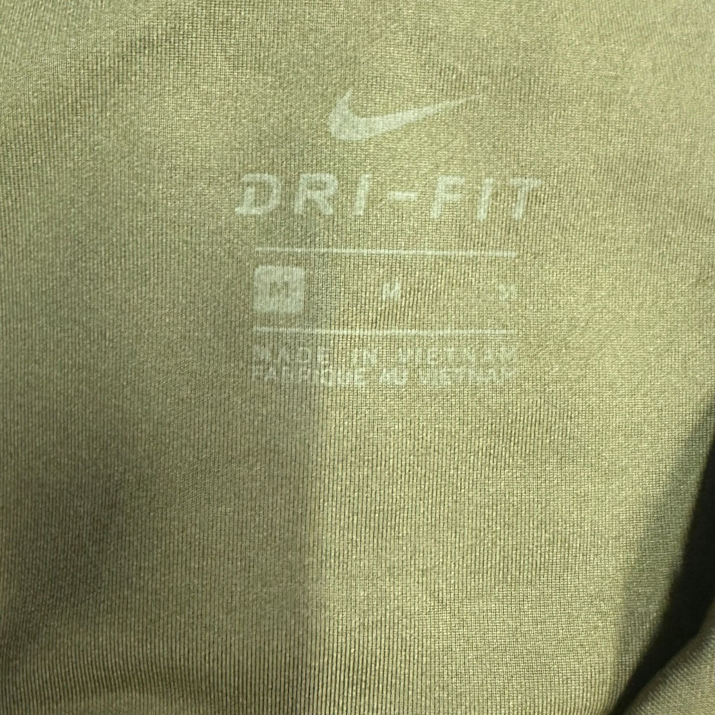 Nike Dri-Fit Olive Volt 7/8 Running Leggings Swoosh Womens M DJ0934-368