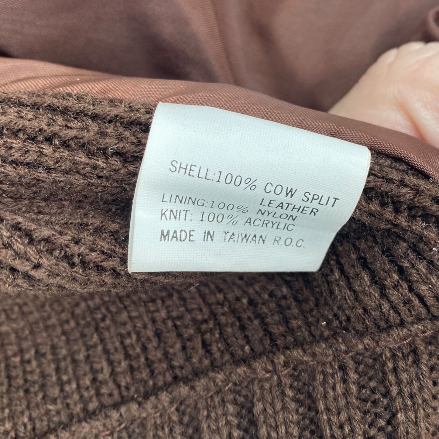 Vtg 70s Deerskin Sweater Jacket Brown Suede Leather Full Zip Grandpa Academia L