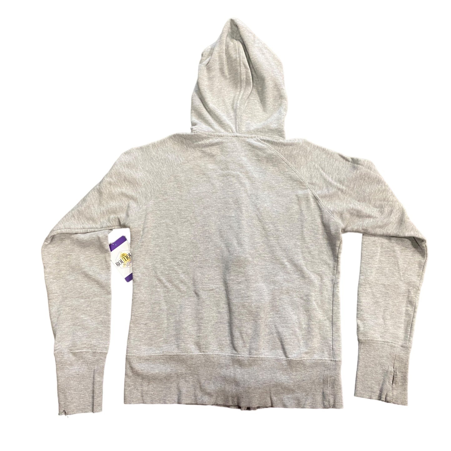 Hurley Gray Hoodie Faces of Love Graphic Full Zip Thumbhole Heart