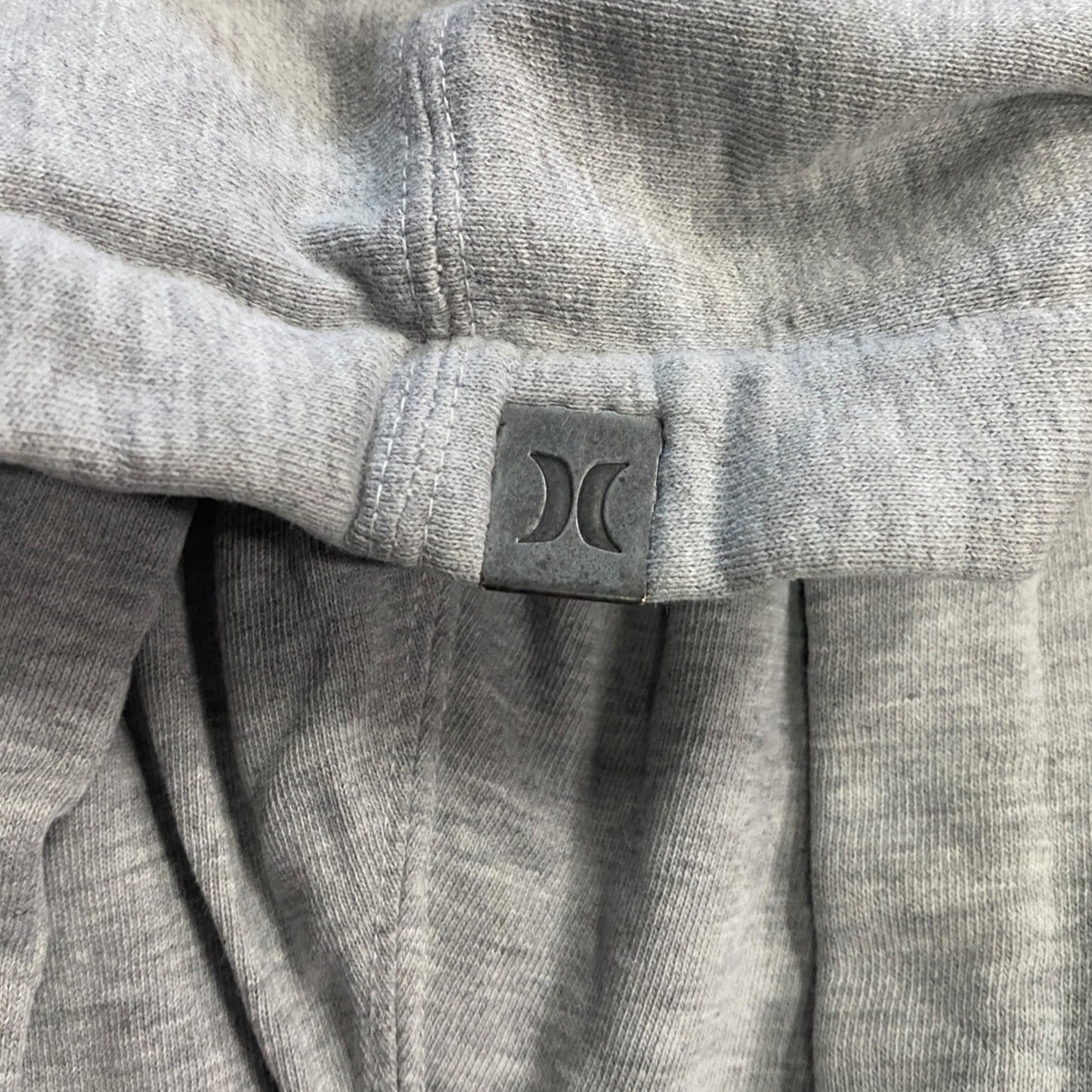 Hurley Gray Hoodie Faces of Love Graphic Full Zip Thumbhole Heart