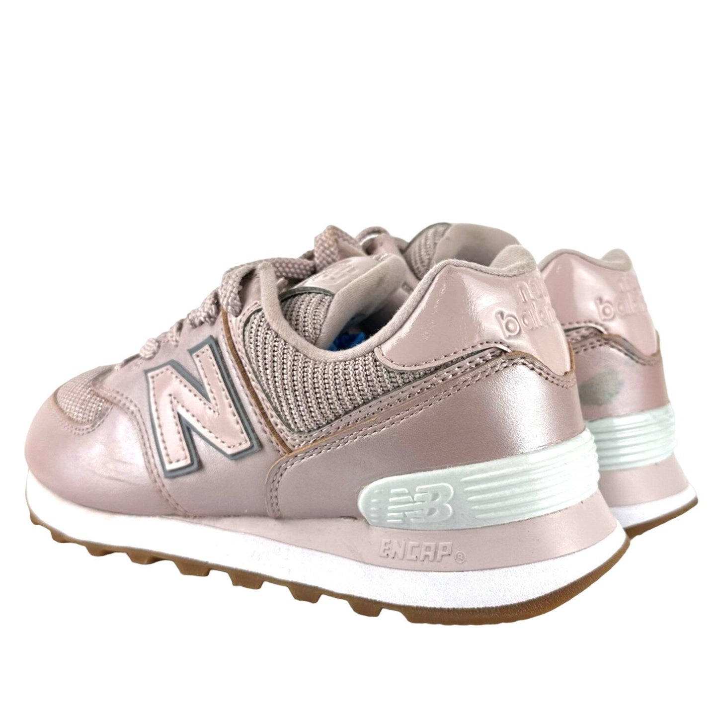 New Balance Youth 6 574 Pink Running Shoes Athletic Comfort Sneaker WL574PMB