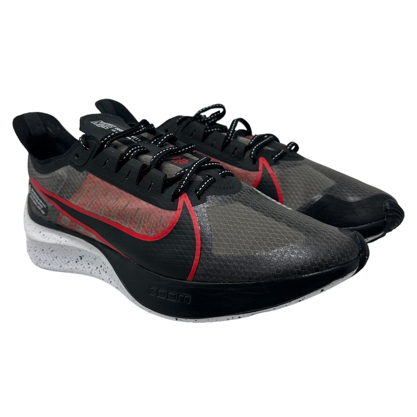 Nike Mens 9.5 Zoom Gravity Running Sneakers Black University Red BQ32020-005