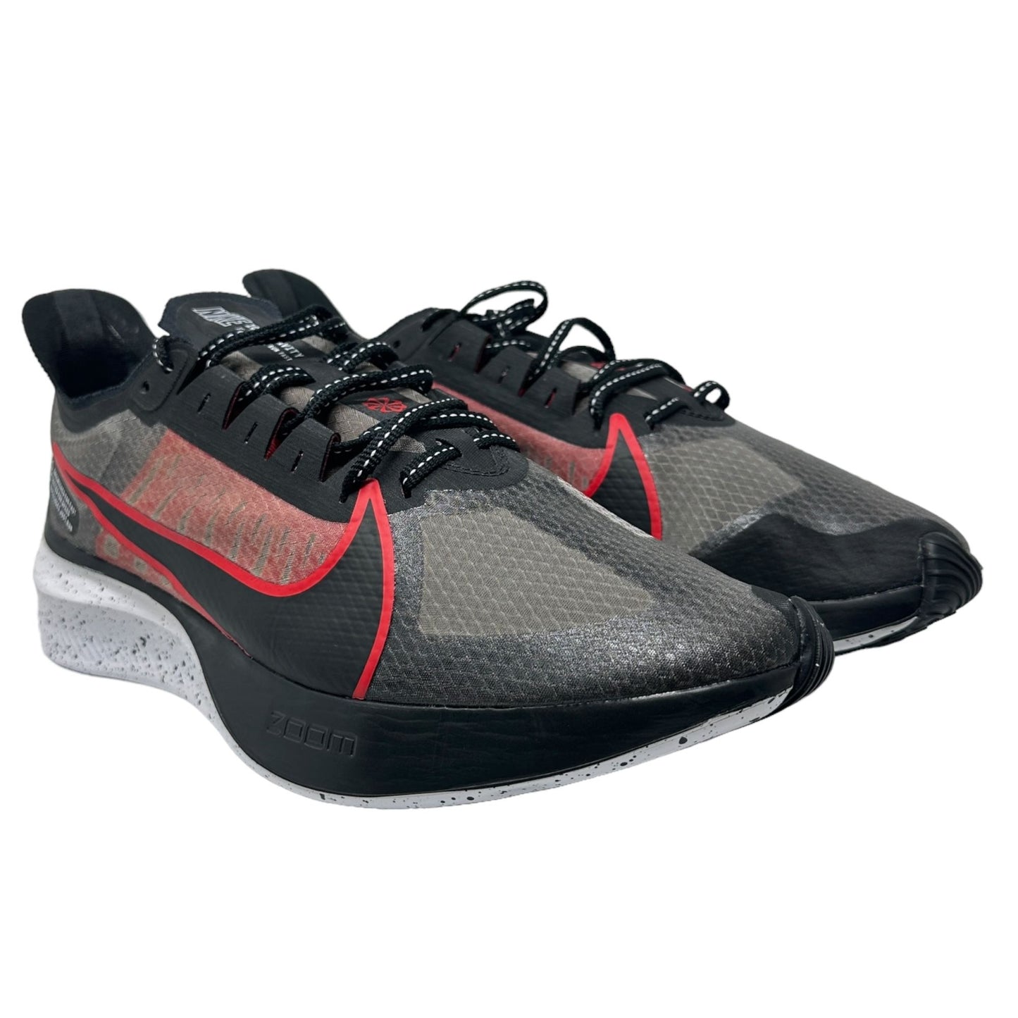 Nike Mens 9.5 Zoom Gravity Running Sneakers Black University Red BQ32020-005