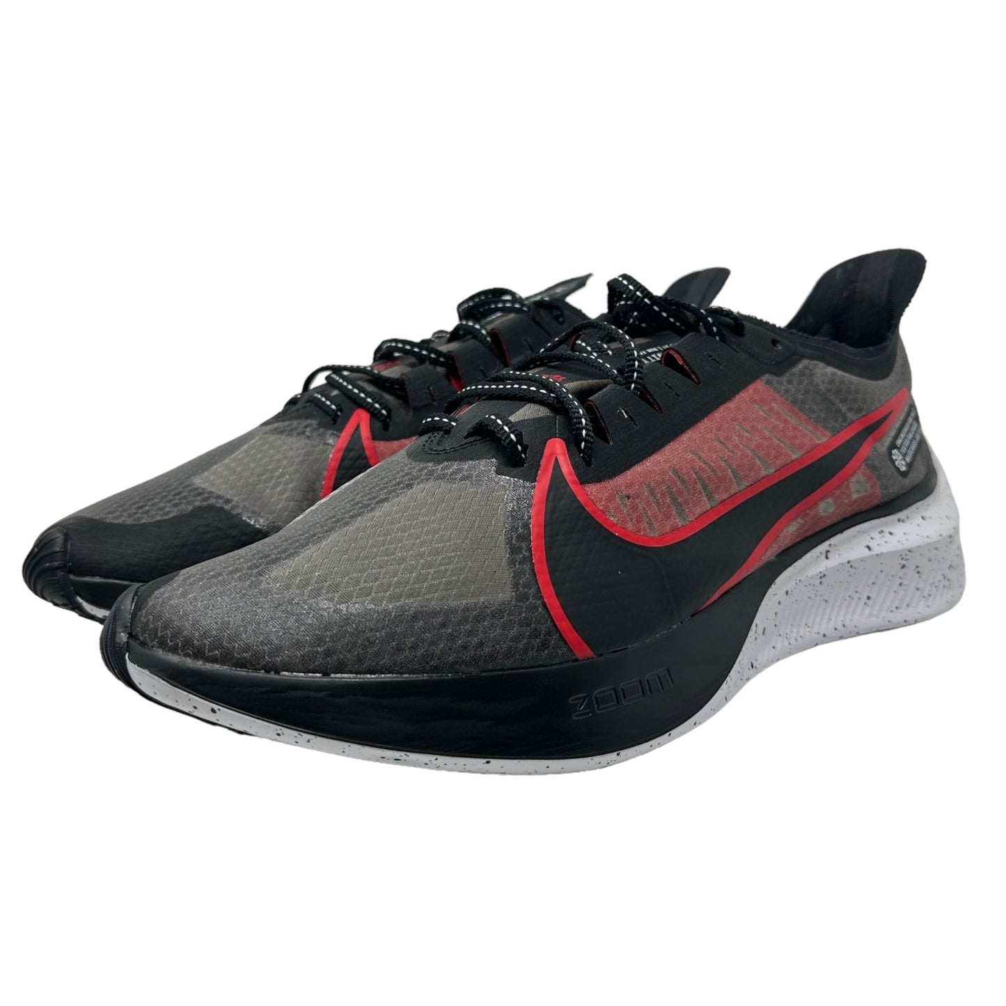 Nike Mens 9.5 Zoom Gravity Running Sneakers Black University Red BQ32020-005