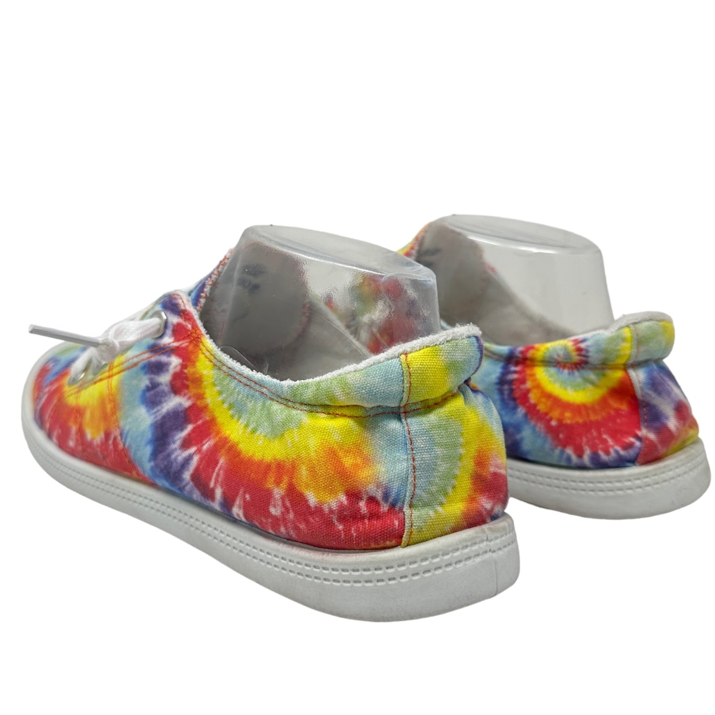 Simply Southern Womens 9 Tie Dye Canvas Slip On Sneakers Shoes Colorful Casual