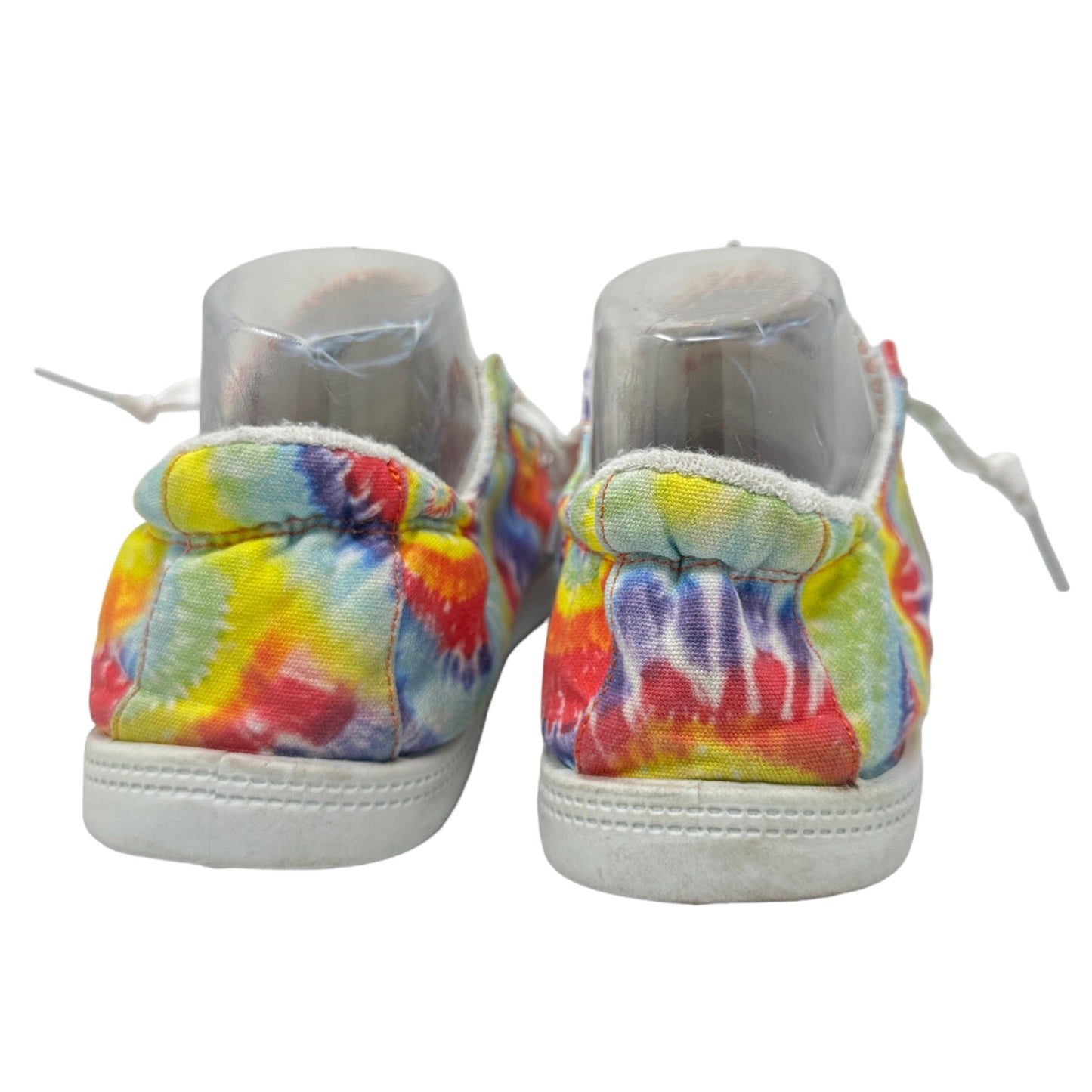 Simply Southern Womens 9 Tie Dye Canvas Slip On Sneakers Shoes Colorful Casual