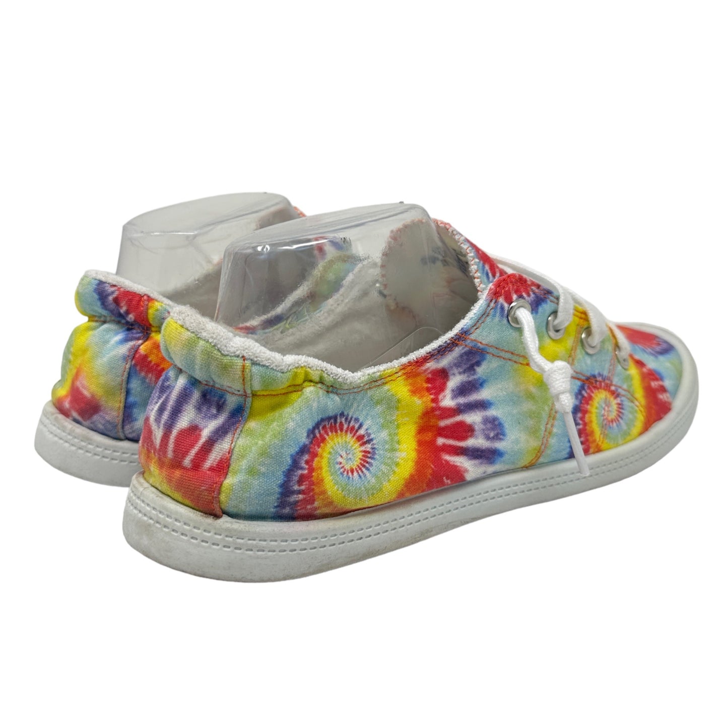 Simply Southern Womens 9 Tie Dye Canvas Slip On Sneakers Shoes Colorful Casual