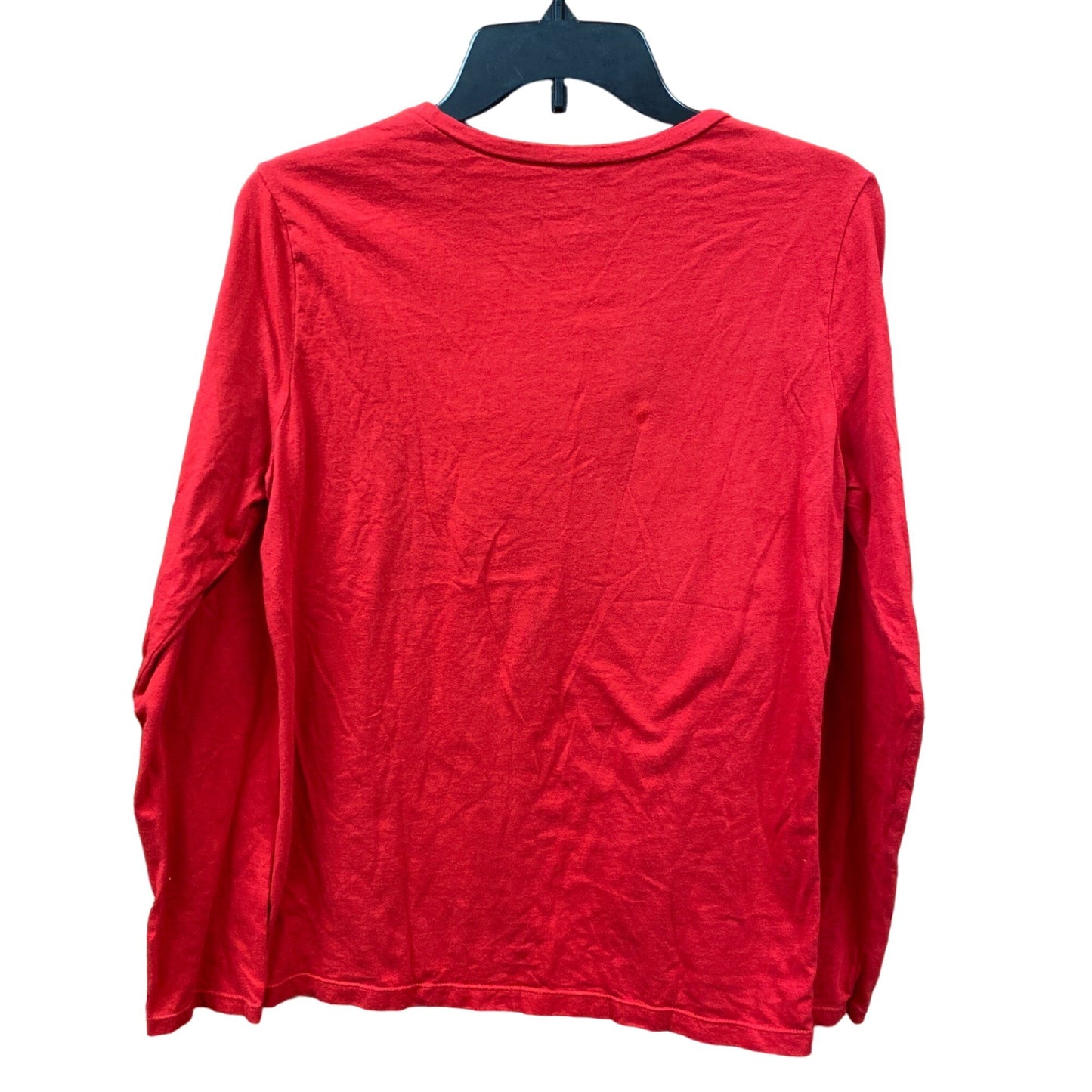 Christmas TShirt Sequin Santa M Red Rhinestone Novelty Holiday Bling Casual Cozy