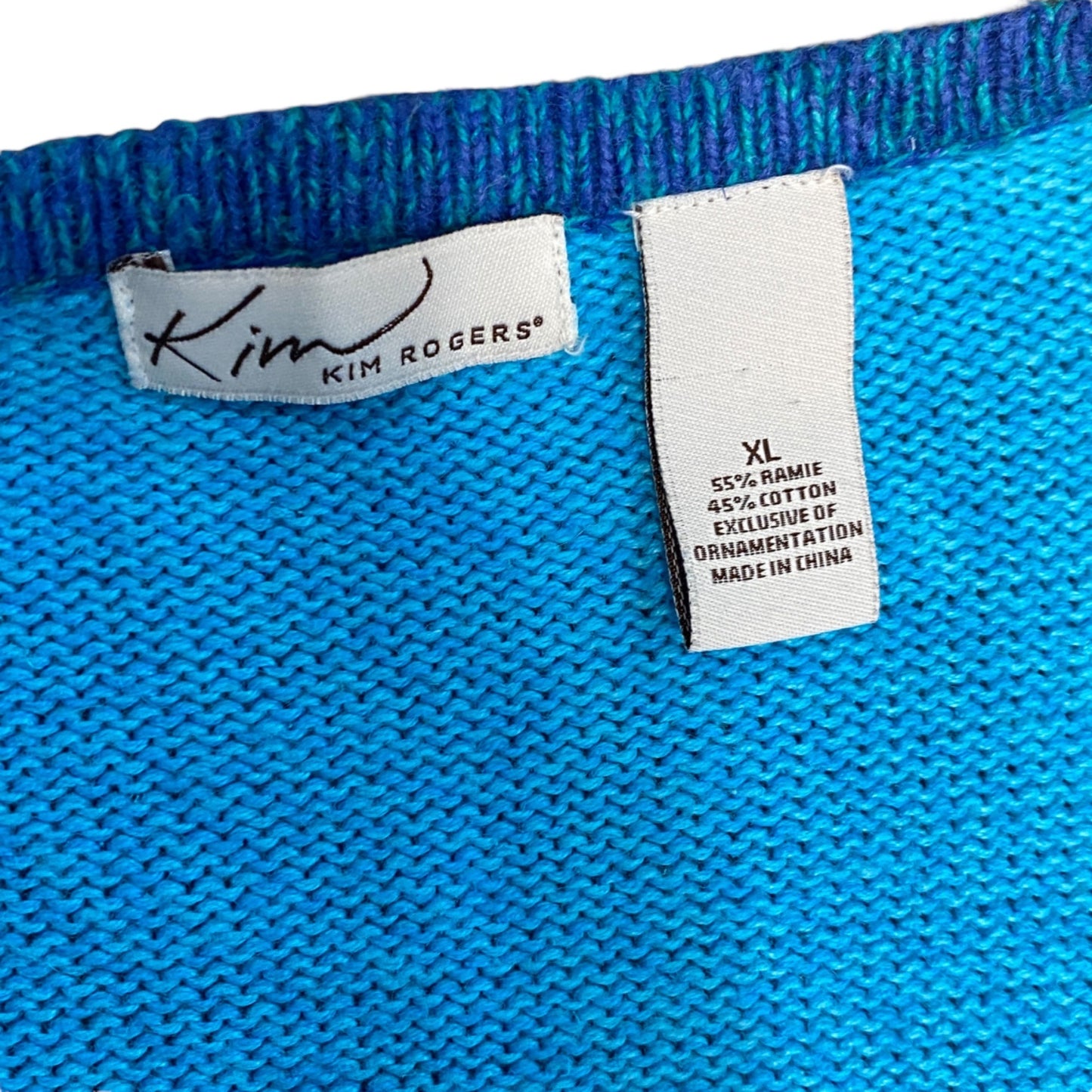 Snowman Christmas Sweater Kim Rogers XL Zip Front Maximalist Grandmacore Quirky