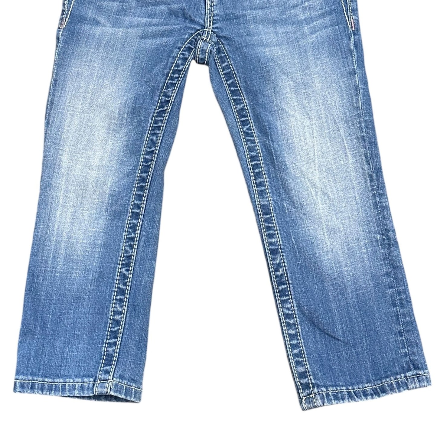 Miss Me Girls Blue Butterfly Embellished Capri Jeans Size 10
