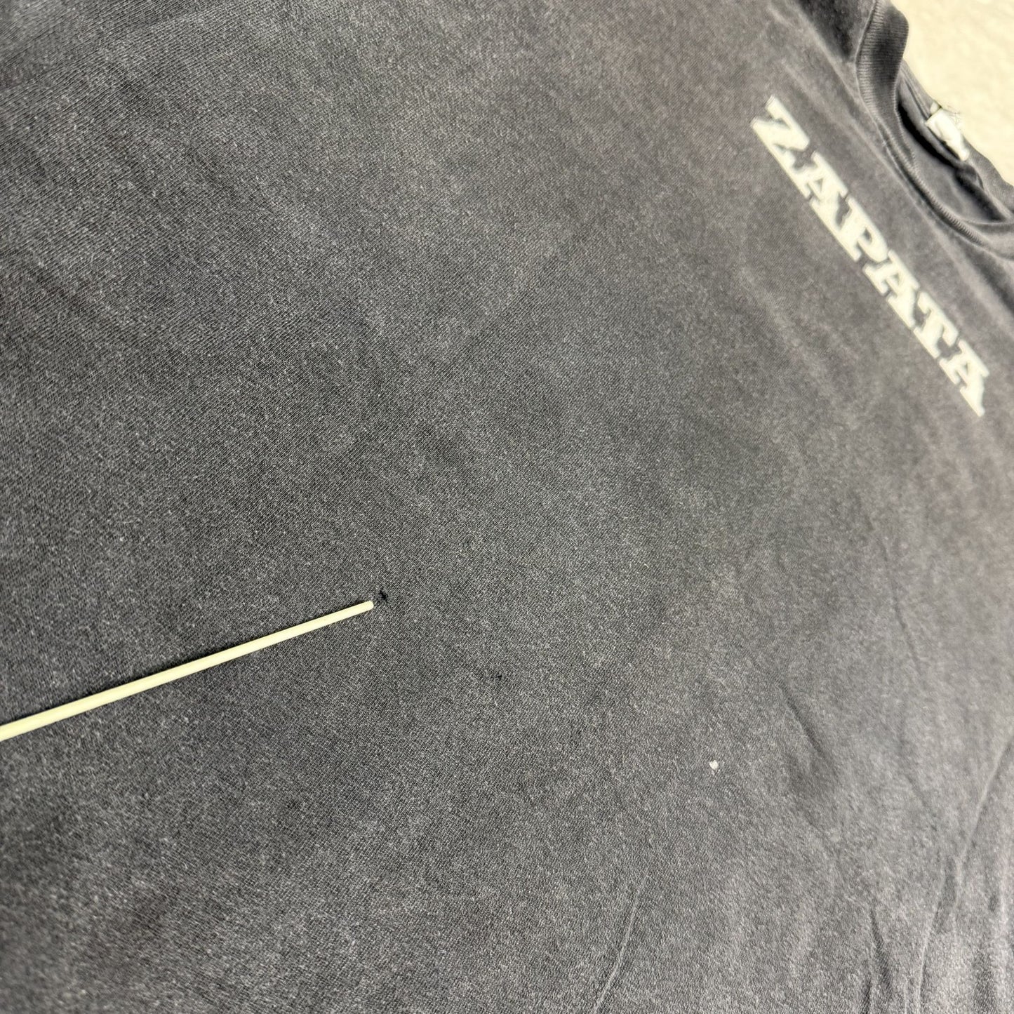 Vtg Y2K Emiliano Zapata Graphic Tee Shirt Mens XL Faded Black Chicano Grunge