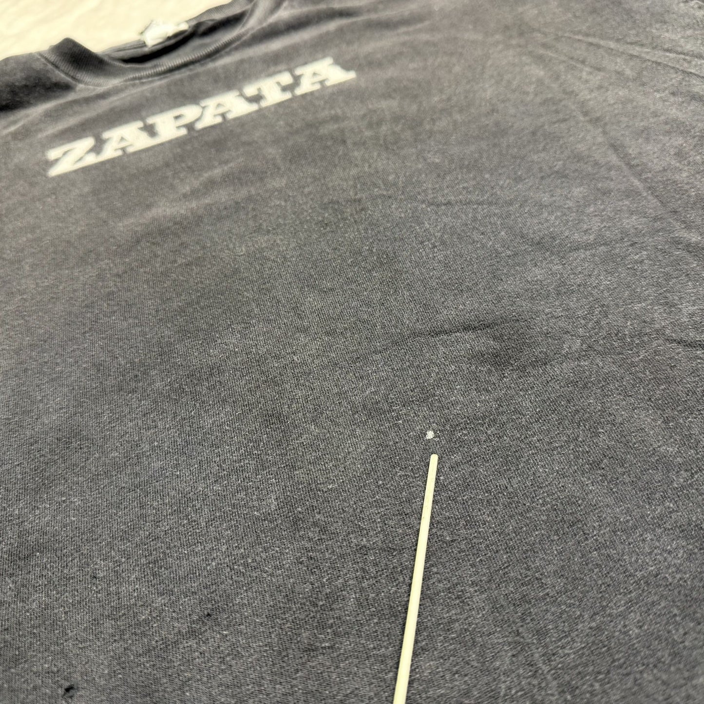 Vtg Y2K Emiliano Zapata Graphic Tee Shirt Mens XL Faded Black Chicano Grunge