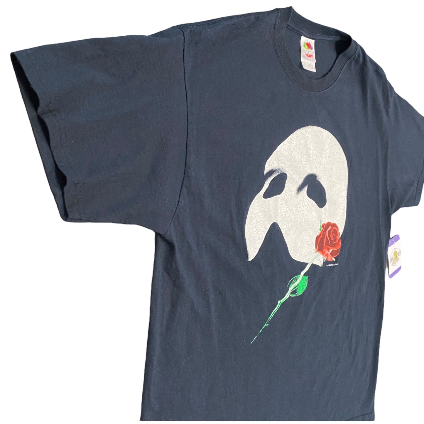 Vtg 80s Phantom of the Opera Glow in the Dark XL Tshirt Broadway Theatre 1986