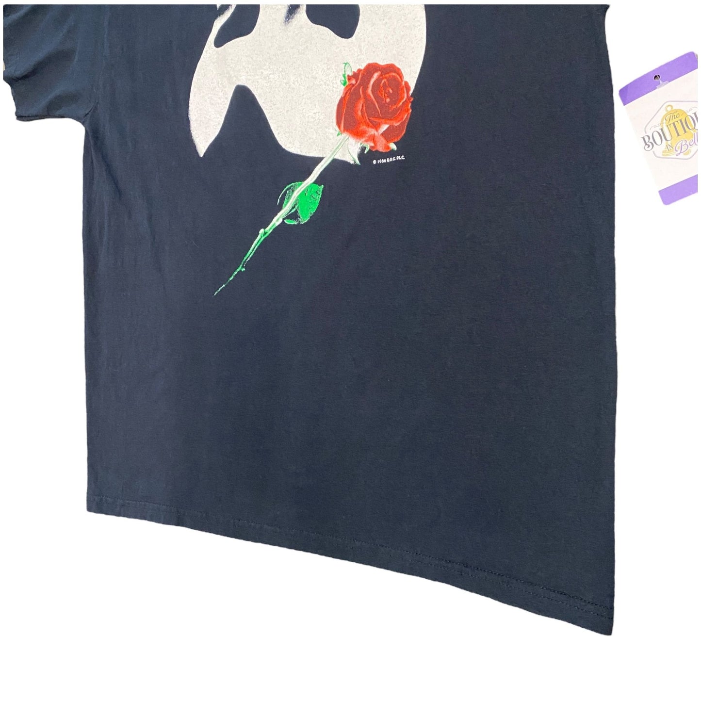 Vtg 80s Phantom of the Opera Glow in the Dark XL Tshirt Broadway Theatre 1986