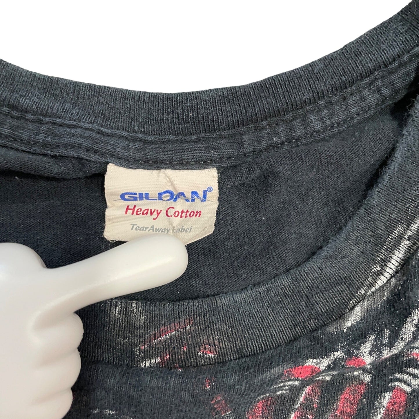 Vintage Native American Skull Warrior Gildan XL Black Tshirt Short Sleeve 90s