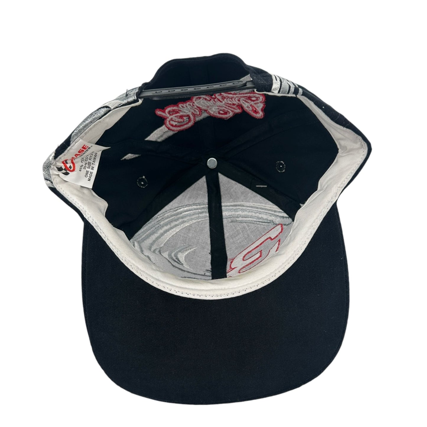 Vtg 90s Dale Earnhardt Snapback Baseball Cap #3 Silver Black Racing NASCAR NWT