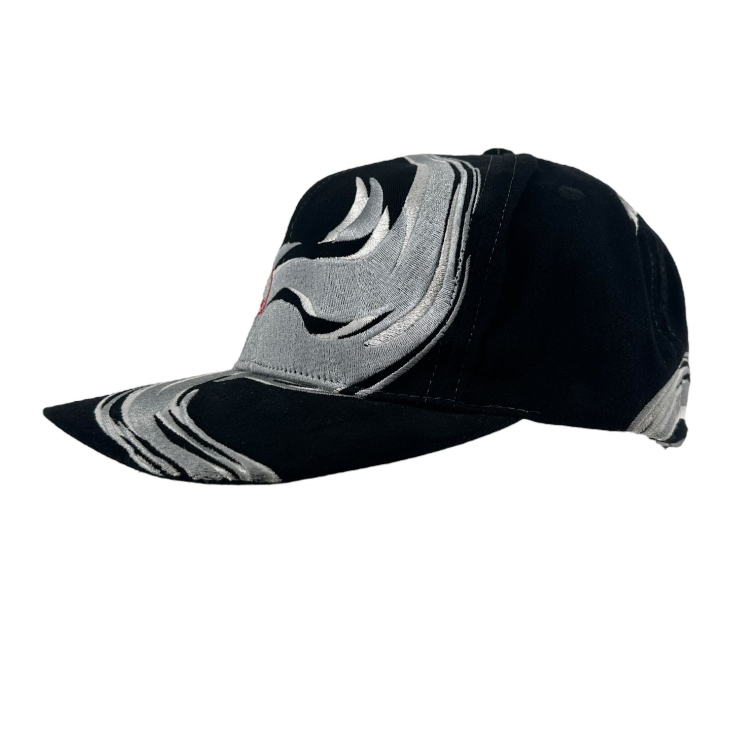 Vtg 90s Dale Earnhardt Snapback Baseball Cap #3 Silver Black Racing NASCAR NWT