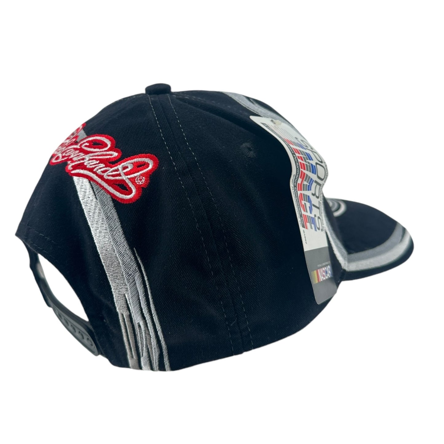 Vtg 90s Dale Earnhardt Snapback Baseball Cap #3 Silver Black Racing NASCAR NWT