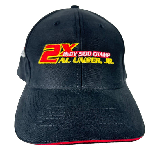 Al Unser Jr Baseball Hat Cap 2X Indy 500 Champ #31 Adjustable Black Embroidered