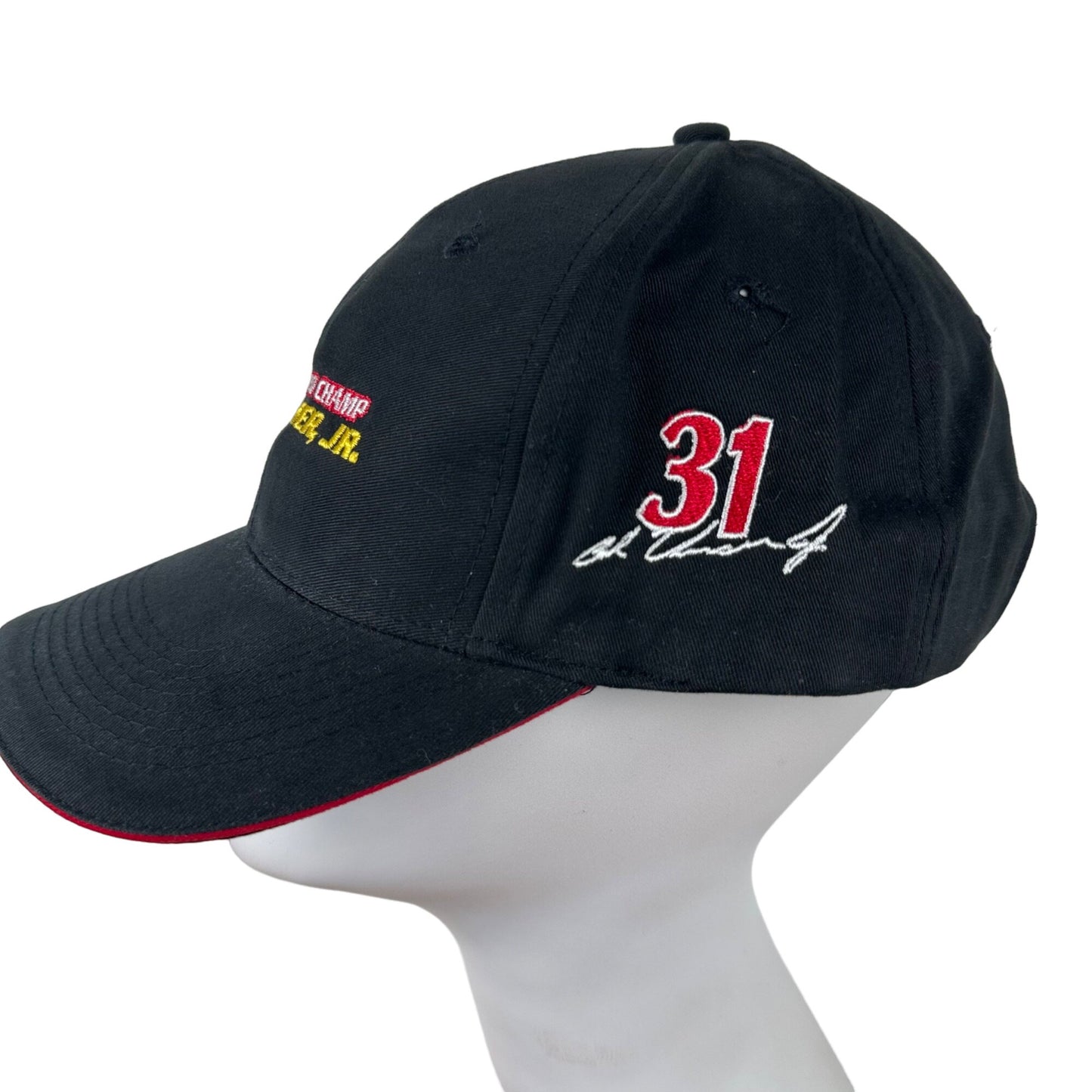 Al Unser Jr Baseball Hat Cap 2X Indy 500 Champ #31 Adjustable Black Embroidered