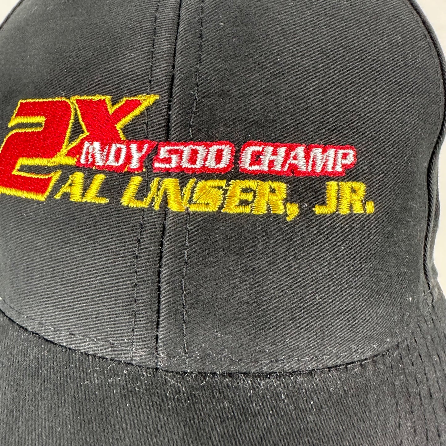 Al Unser Jr Baseball Hat Cap 2X Indy 500 Champ #31 Adjustable Black Embroidered