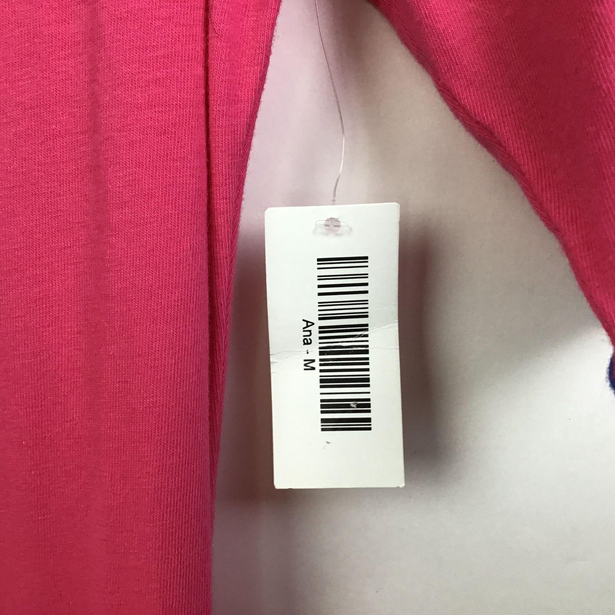 NWT LulaRoe M Ana Maxi Dress Scoop Neck Short Sleeve Pink Blue Trim Stretch