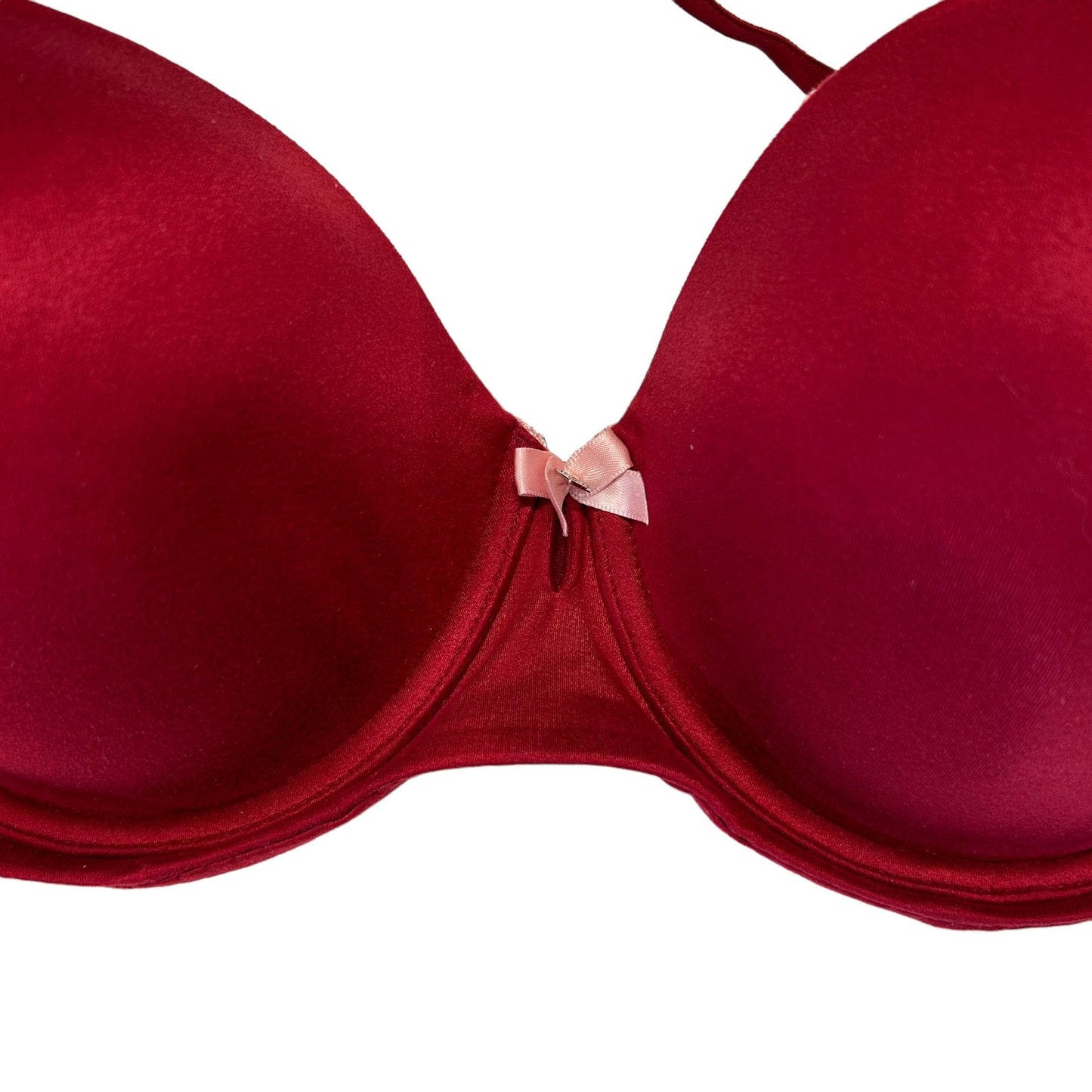 Victorias Secret Body by Victoria Lined Demi Bra 34DDD Burgundy Convertible Bra