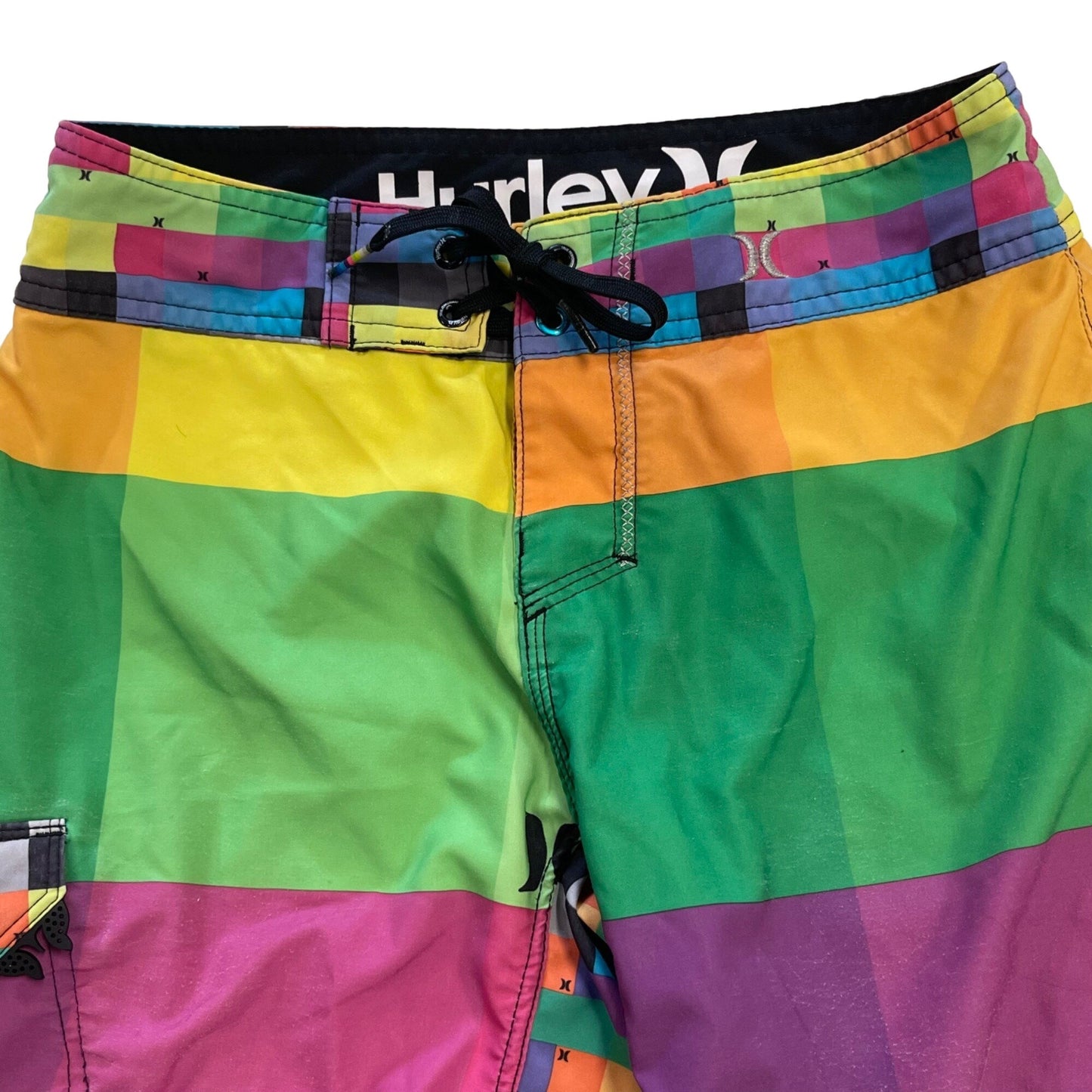 Hurley Youth 26/10 Phantom Board Shorts Colorblock 4 Way Stretch Swim Surf