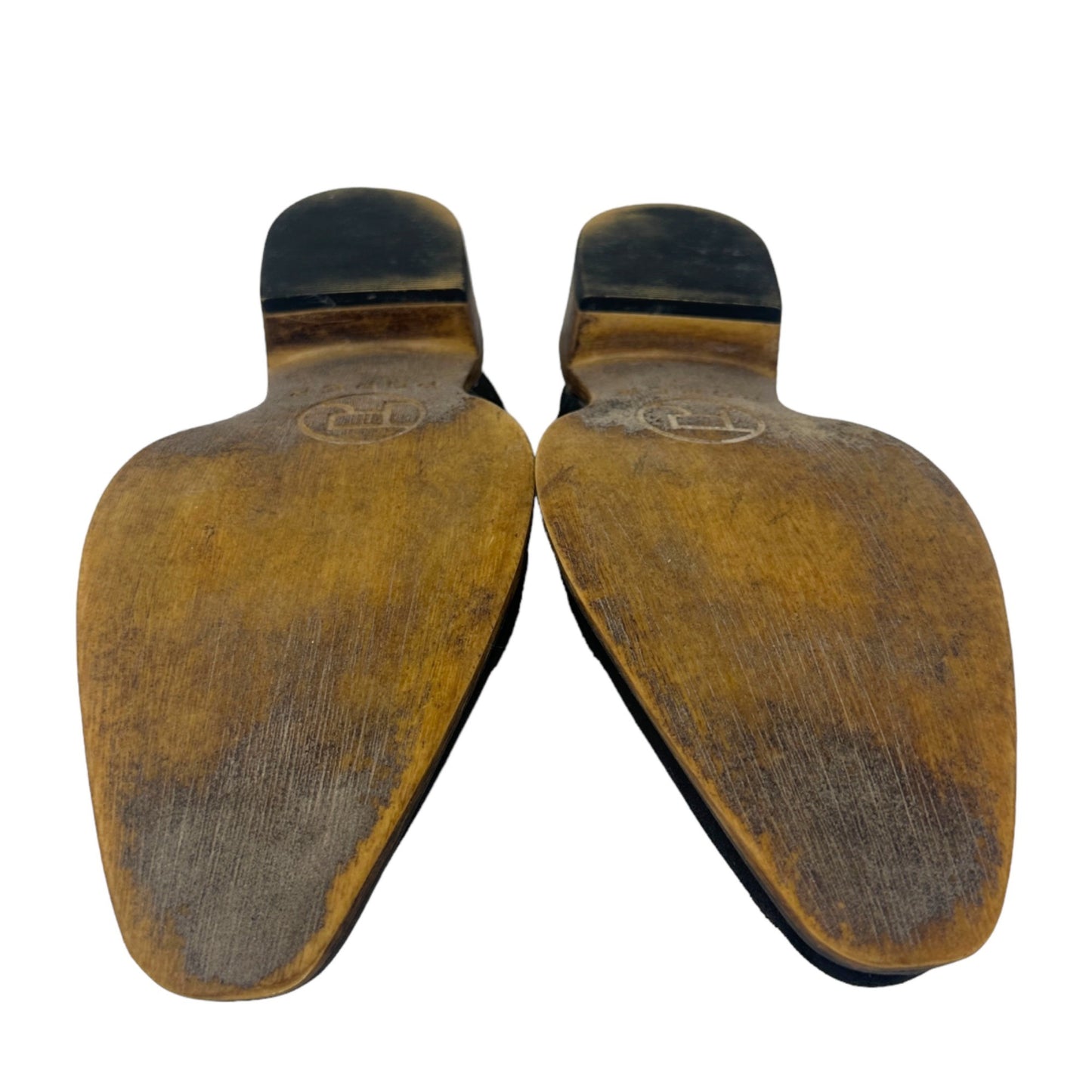 Roper Snip Toe Black Open Back Mule Beth Glittered Womens 11 Vegan Casual Low