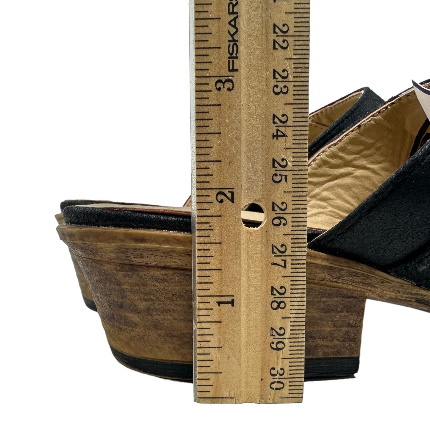 Roper Snip Toe Black Open Back Mule Beth Glittered Womens 11 Vegan Casual Low