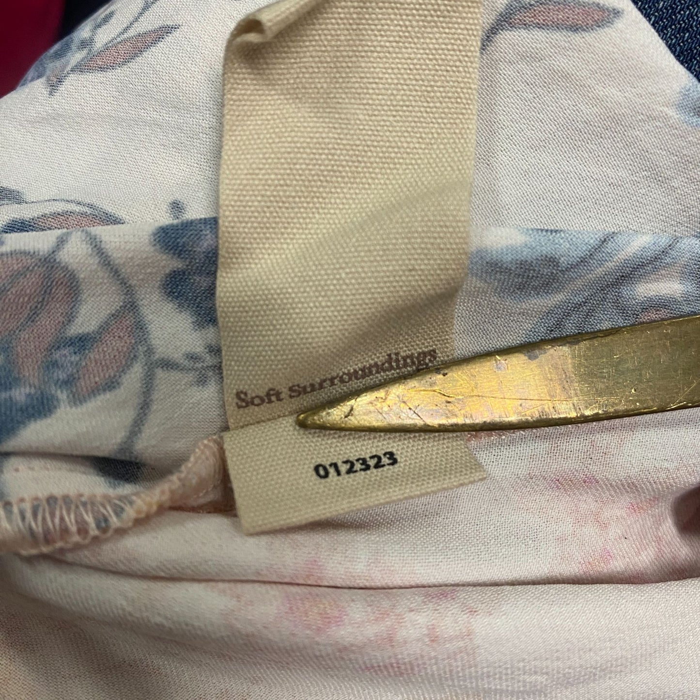 Soft Surroundings Womens PS Nassau Maxi Dress Front Button Tie Pink Blue Floral