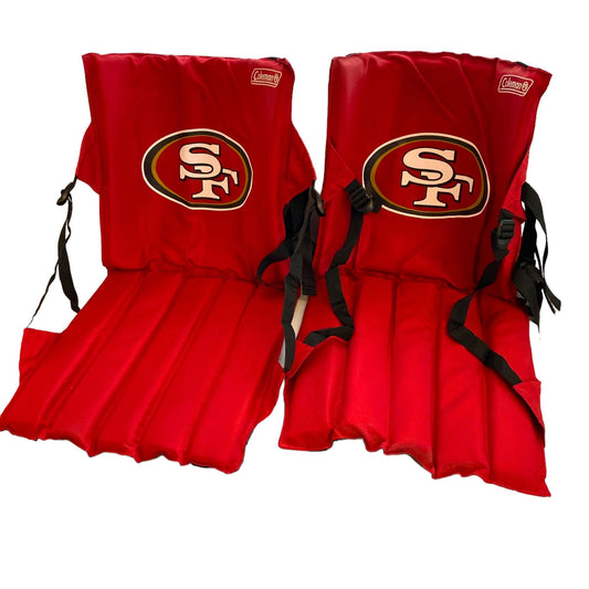 San Francisco 49ers Coleman Portable Stadium Seat Packable Carry Strap NFL Logo