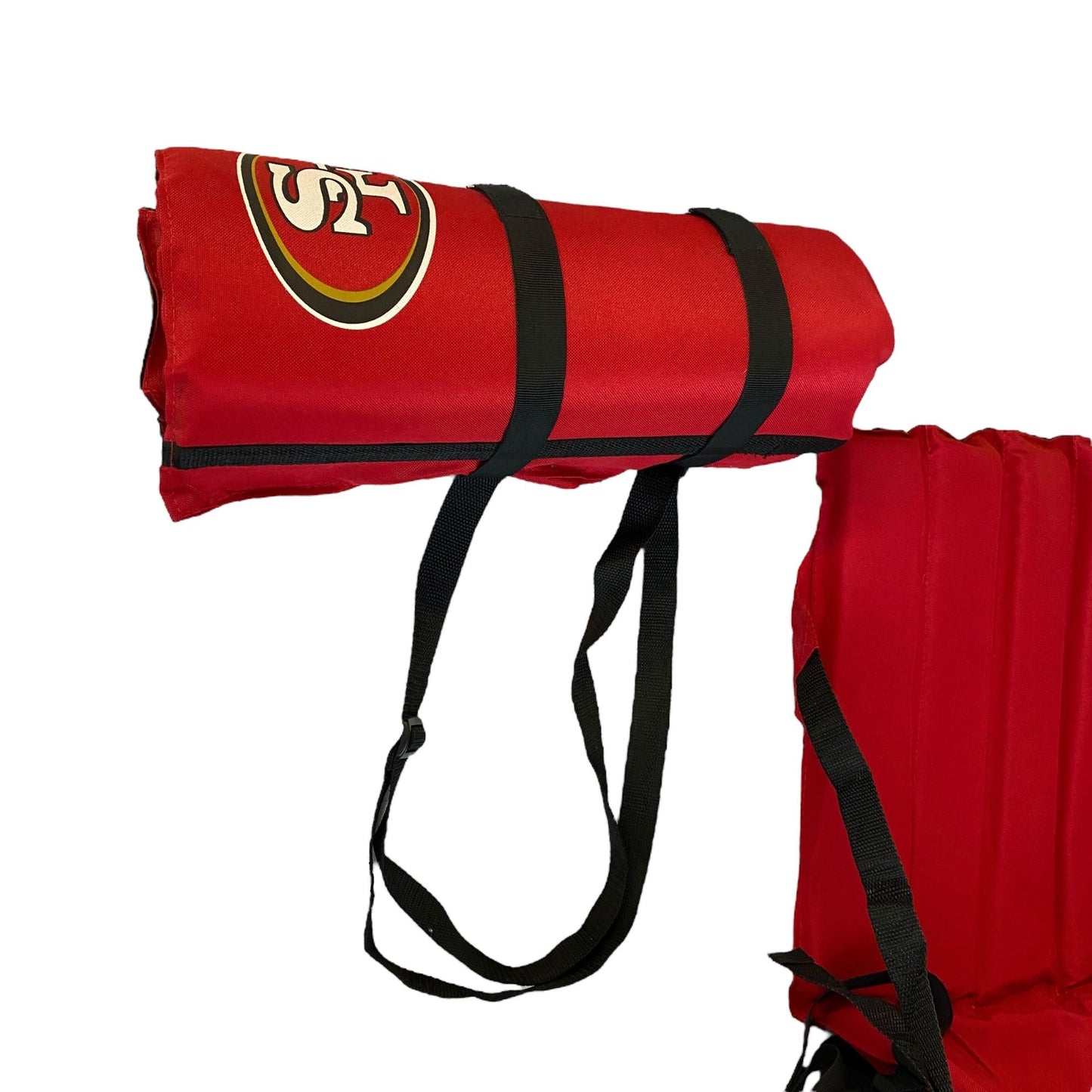 San Francisco 49ers Coleman Portable Stadium Seat Packable Carry Strap NFL Logo