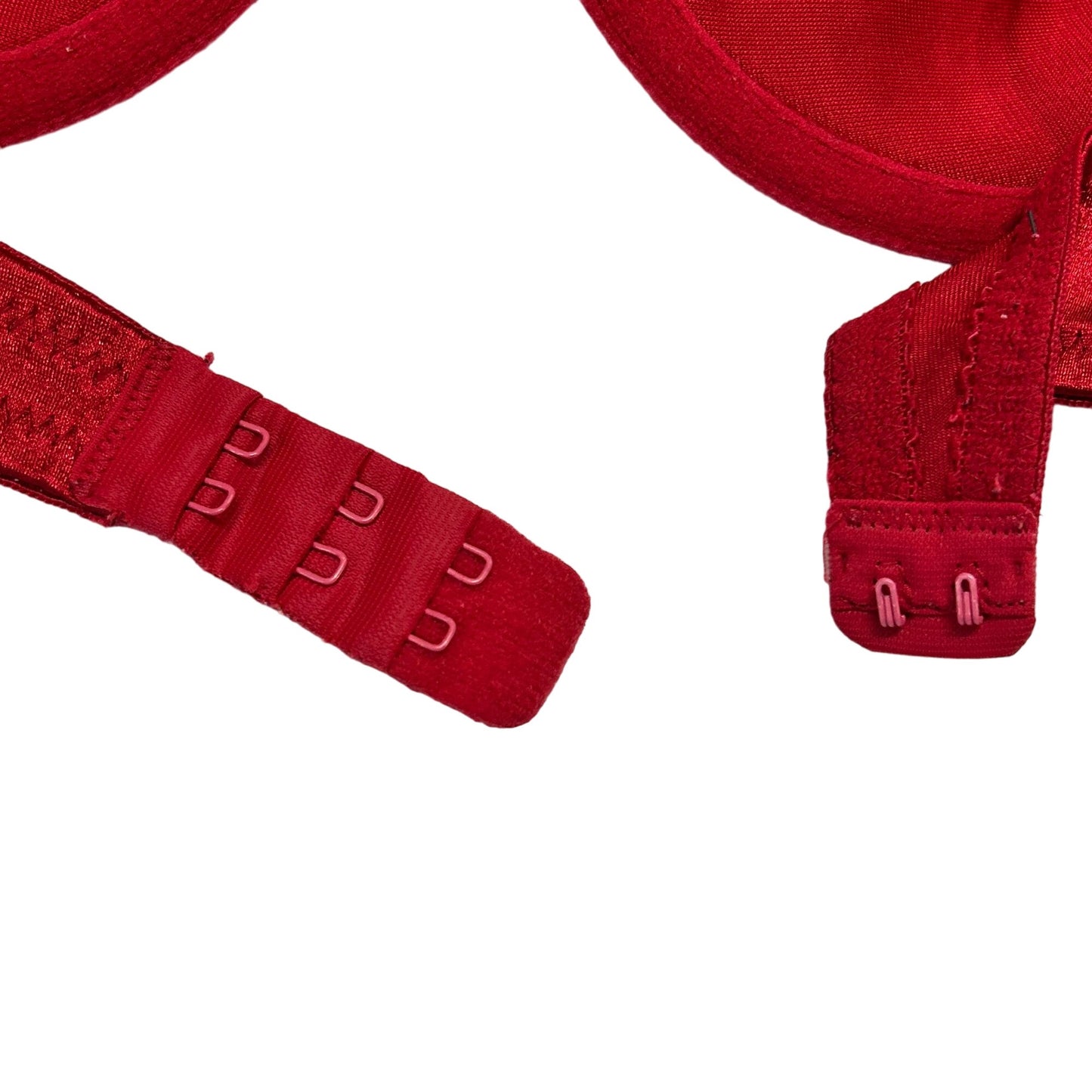 Vtg Sears Intimates 34C Red Black Bra (2) Underwire Lt Lining Lingerie Feminine